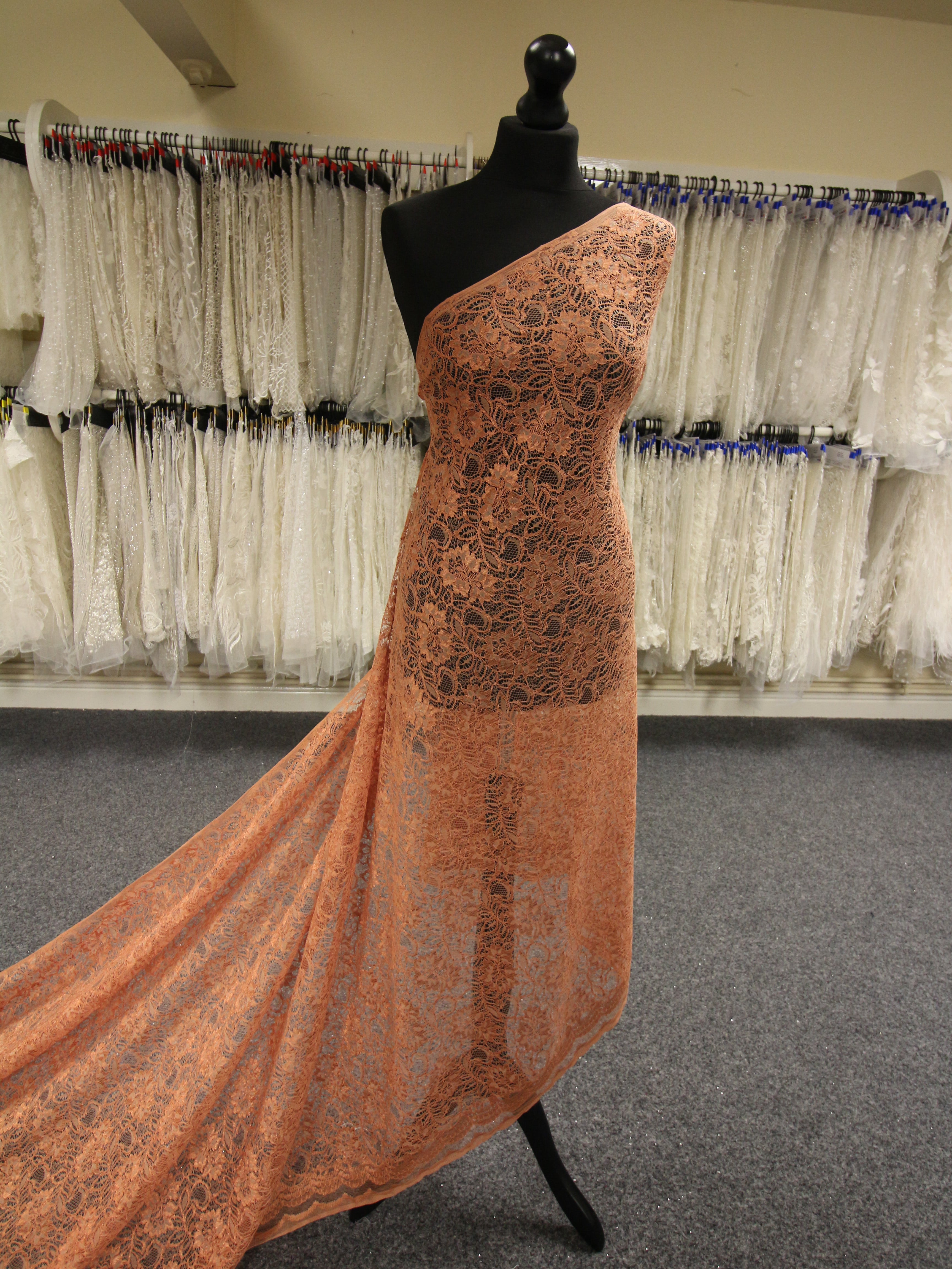 Terracotta Corded Lace