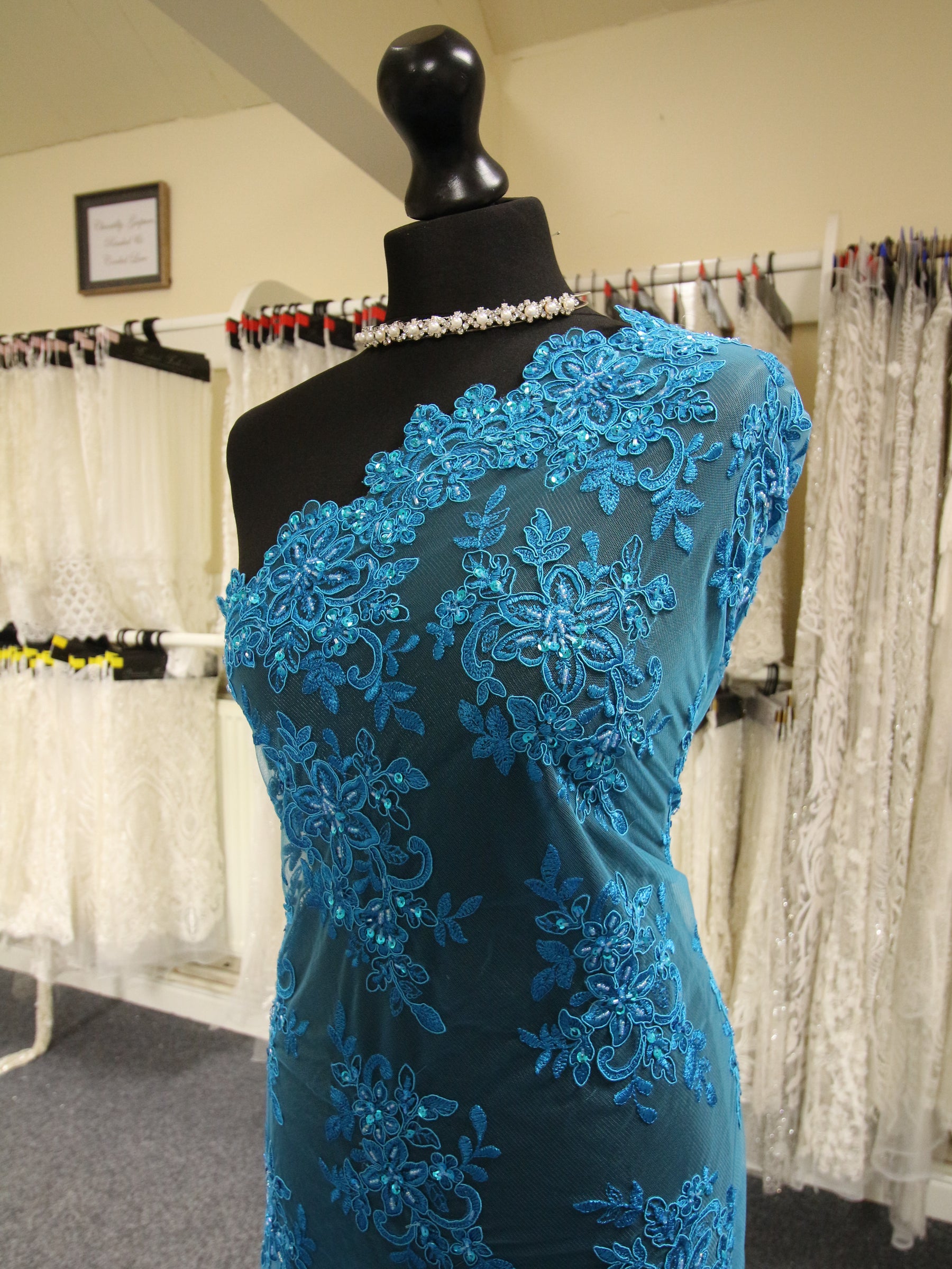 Turquoise Beaded Lace - Kady