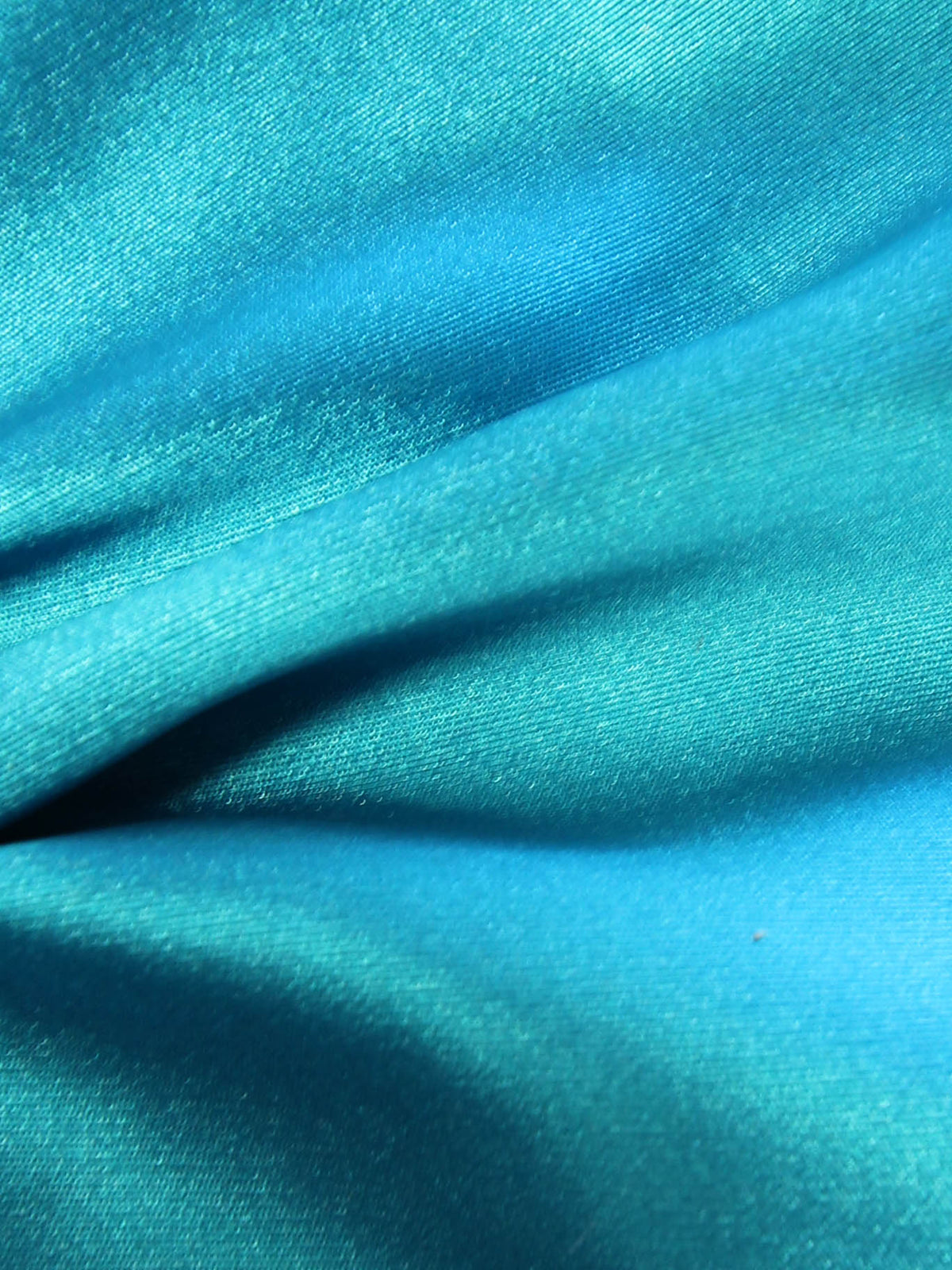 Turquoise Polyester Taffeta - Waltz