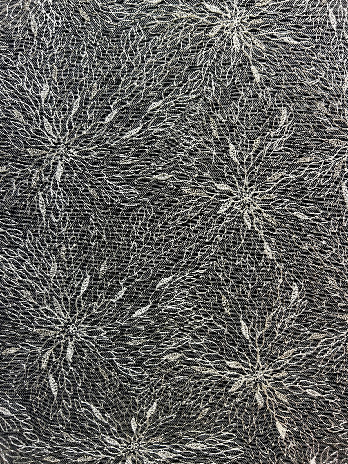 Ivory Embroidered Lace - Vanity