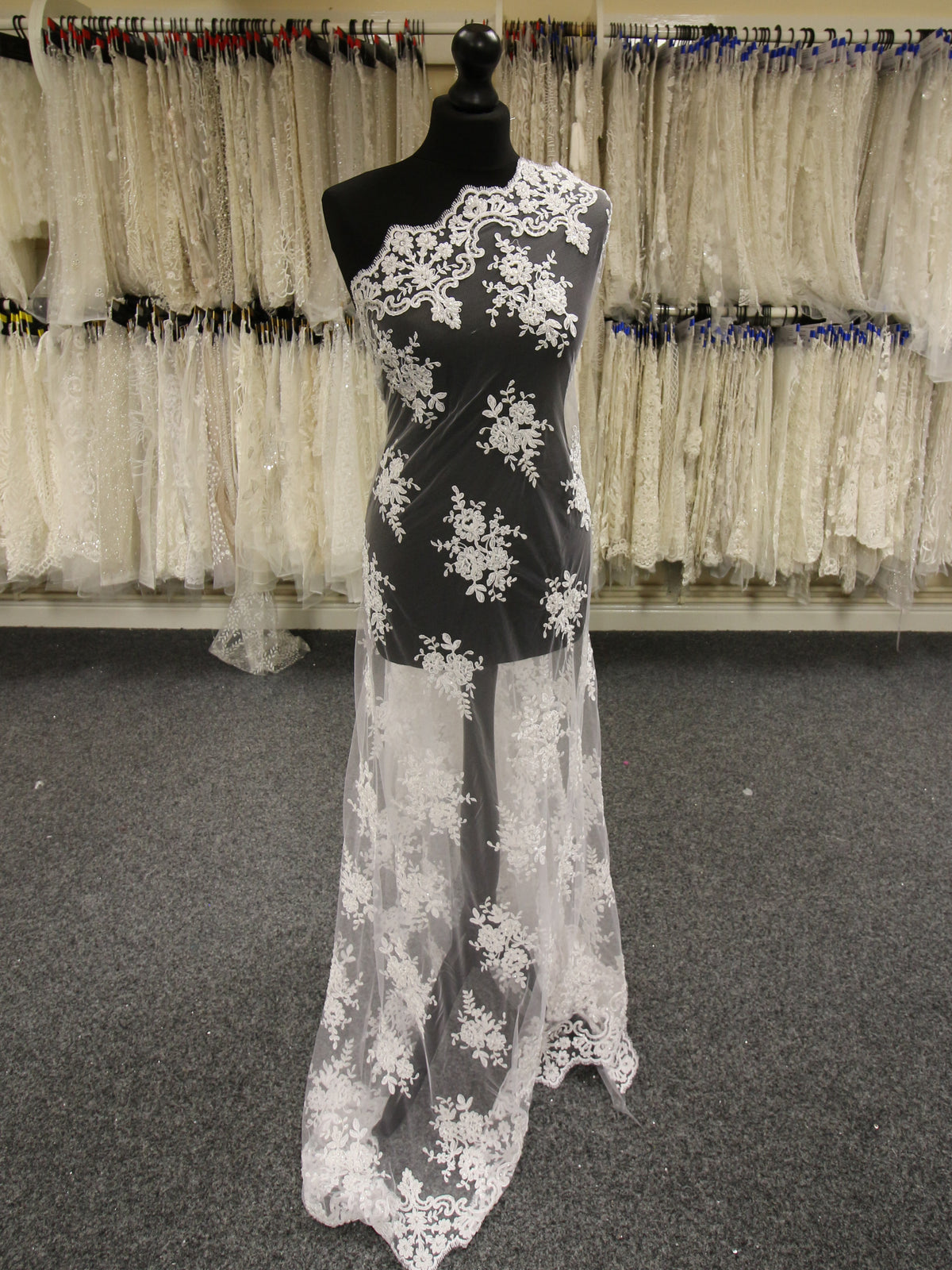 White Beaded Lace - Sophia