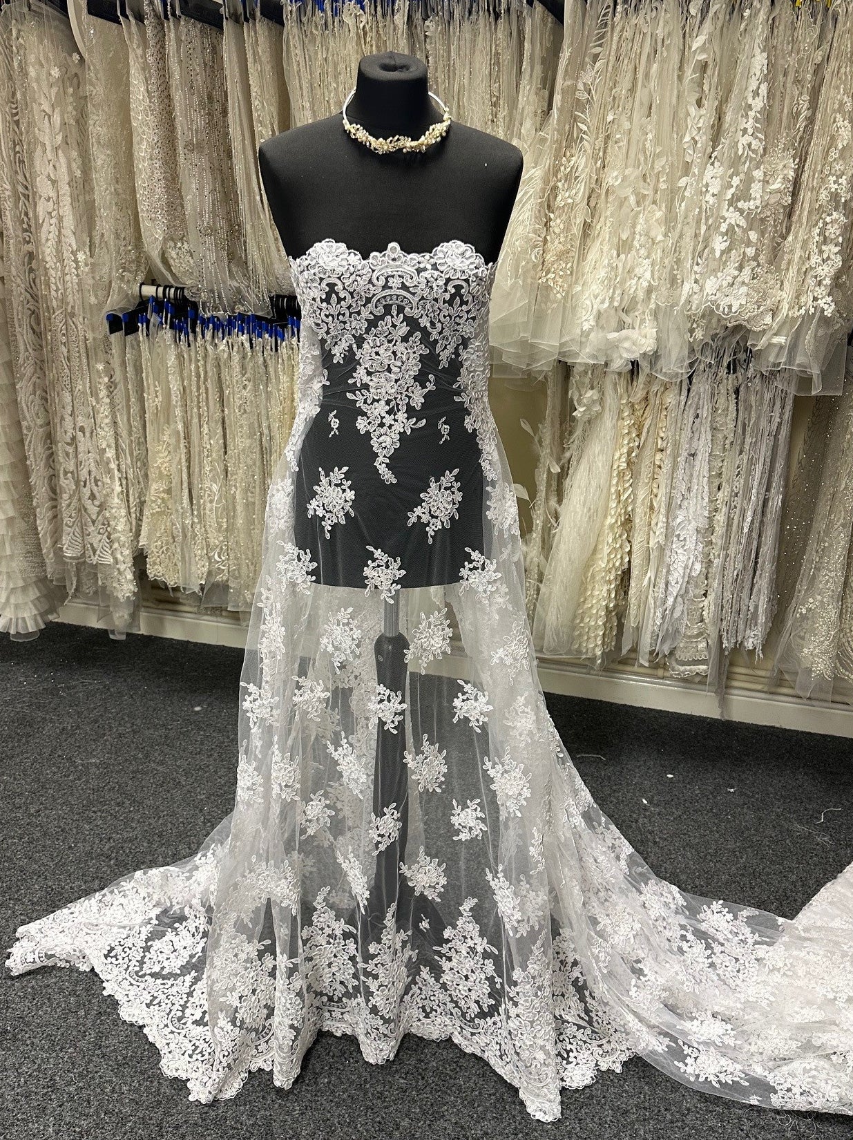 White Corded Lace - Belinda