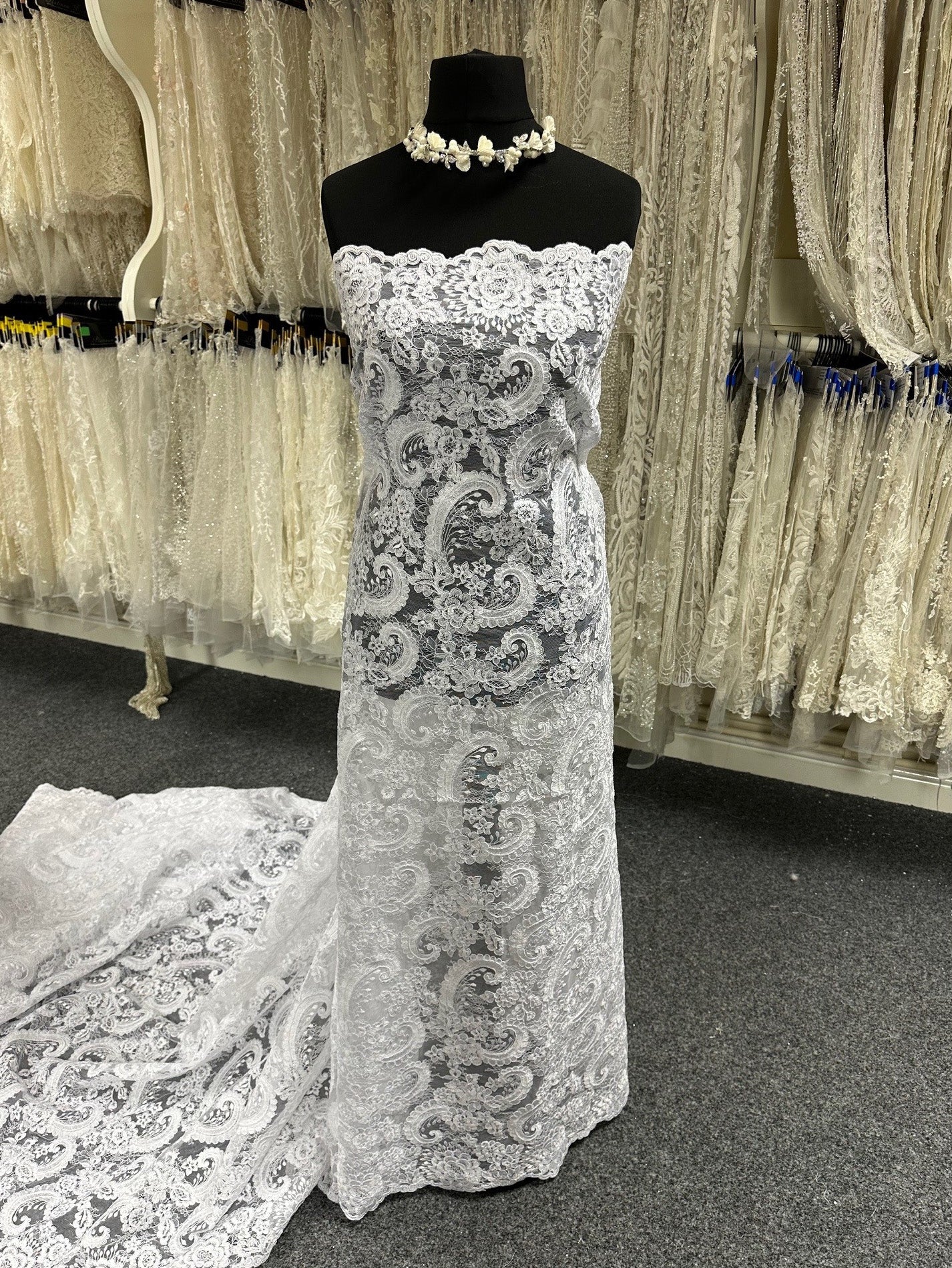 White Corded Lace Janis