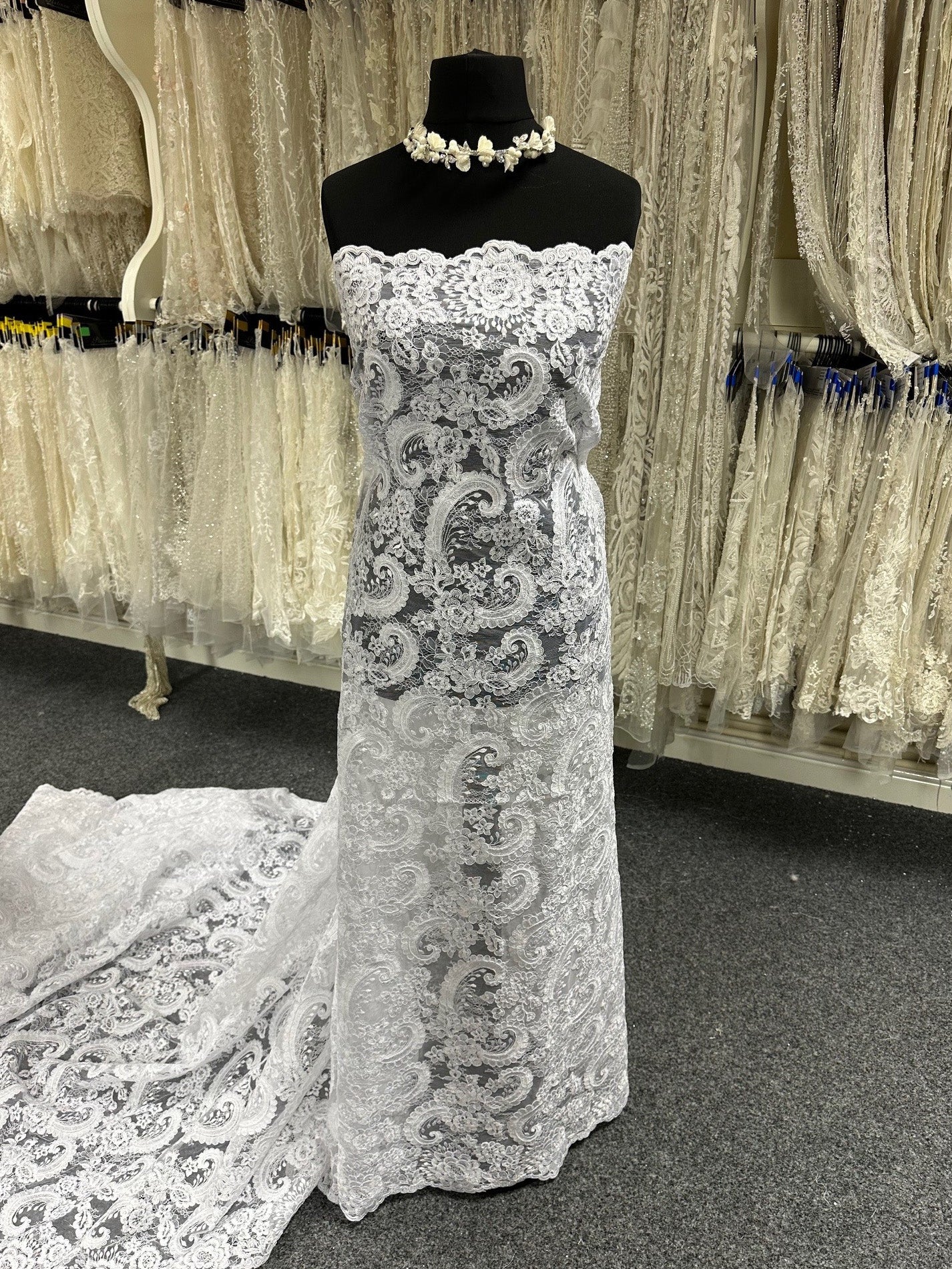 White Corded Lace - Isla