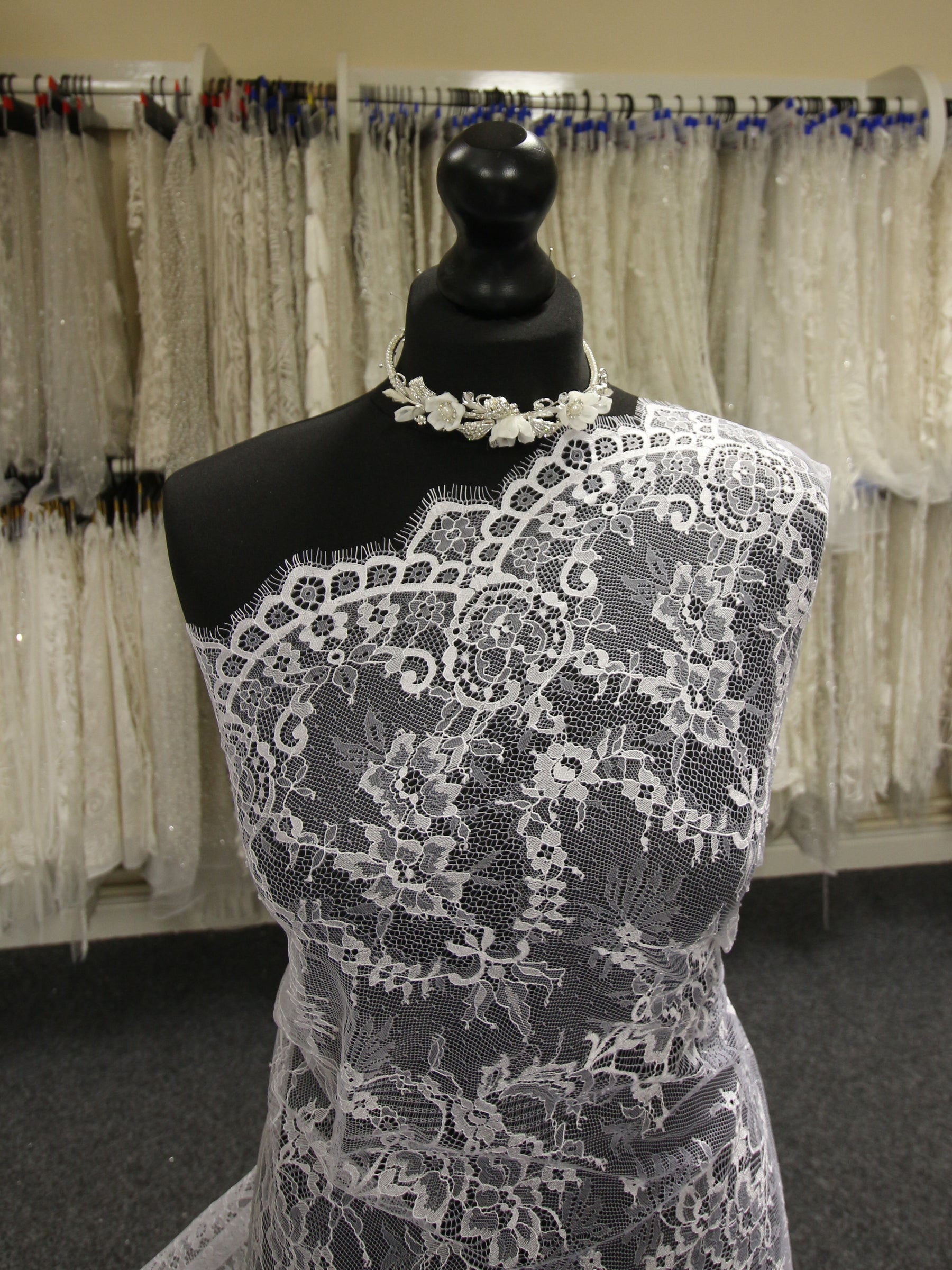 White Raschel Lace - Mae