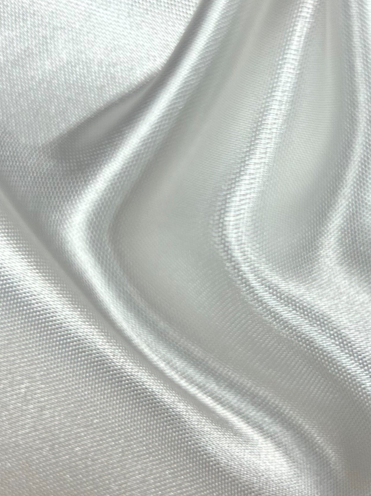 White Acetate Viscose Satin