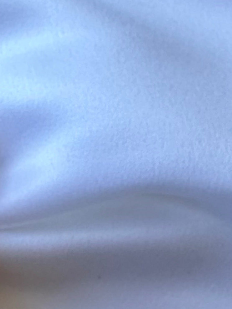 White Polyester Satin - Mystique