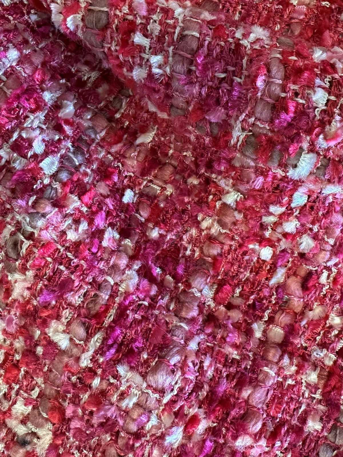 Wine Viscose Textured Fabric - Guru