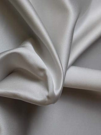 Winter White Polyester Satin - P78