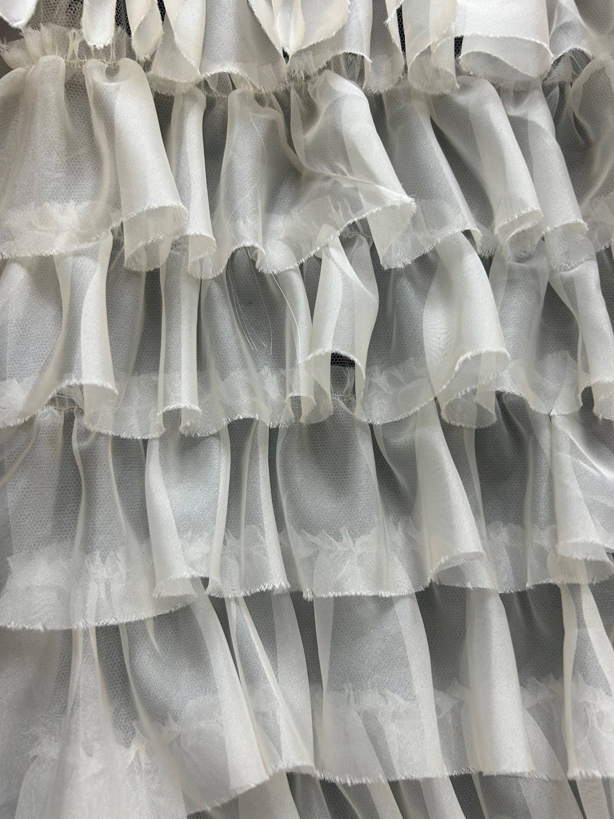 Ivory Tiered Organza Ruffle - Addison