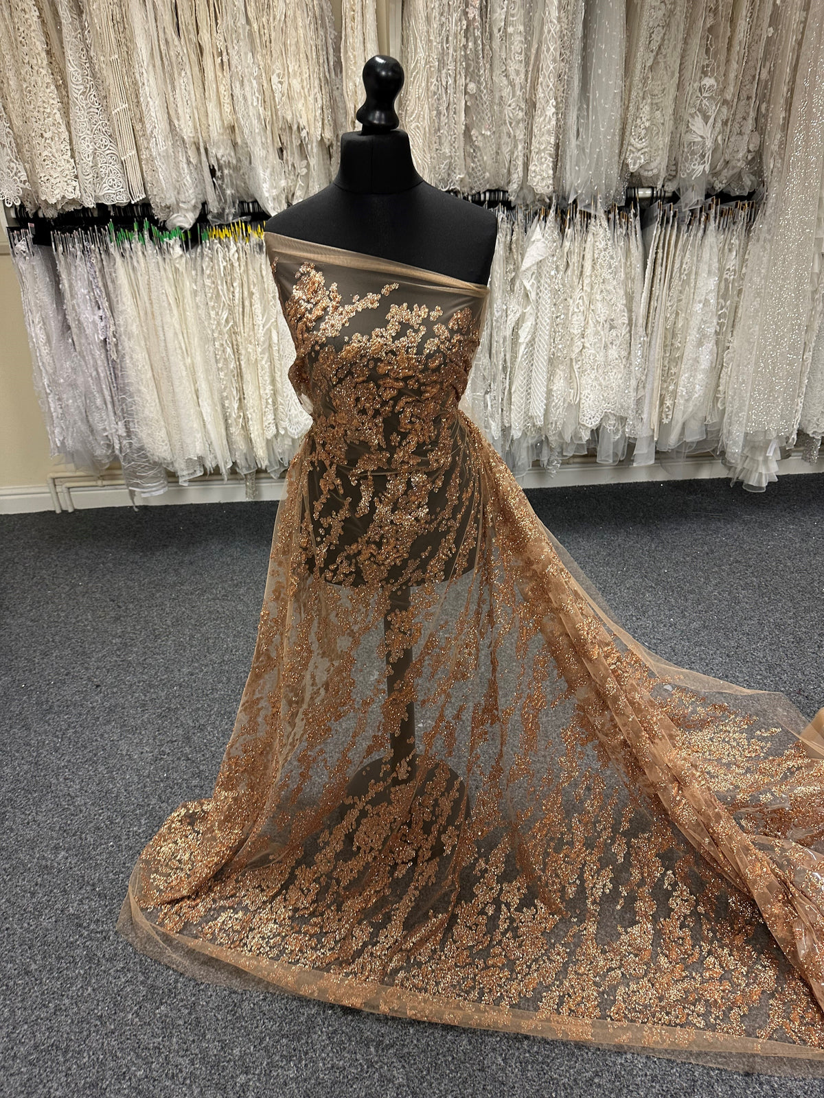 Bronze Glitter Tulle - Colby