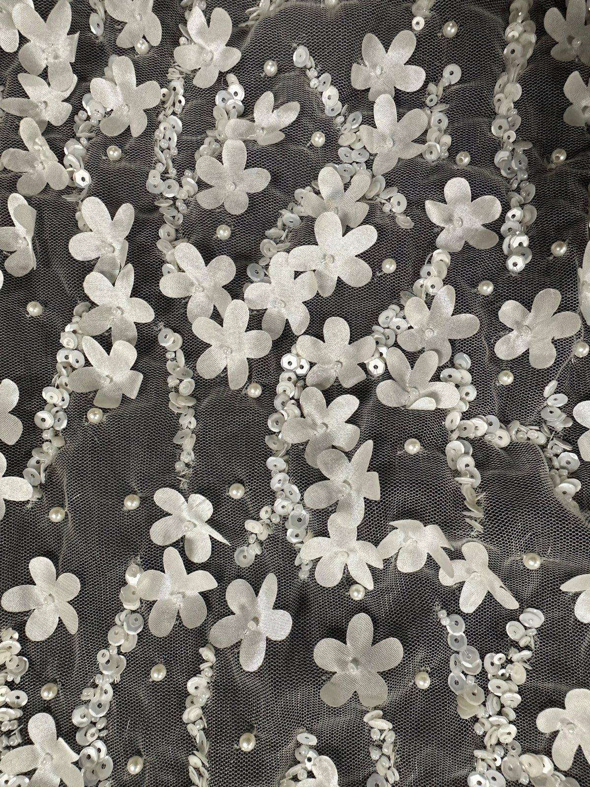 Ivory Beaded Laser Lace - Lockette