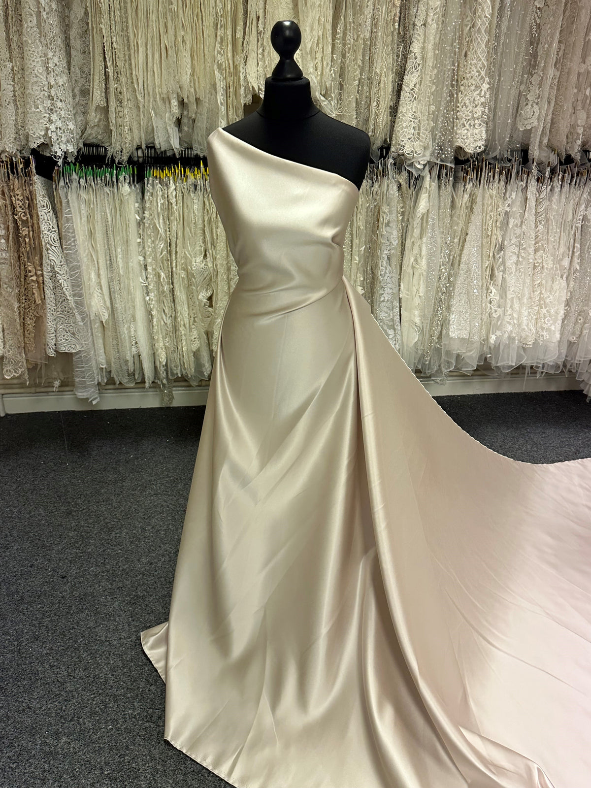 Cappuccino Polyester Duchess Satin - Contessa