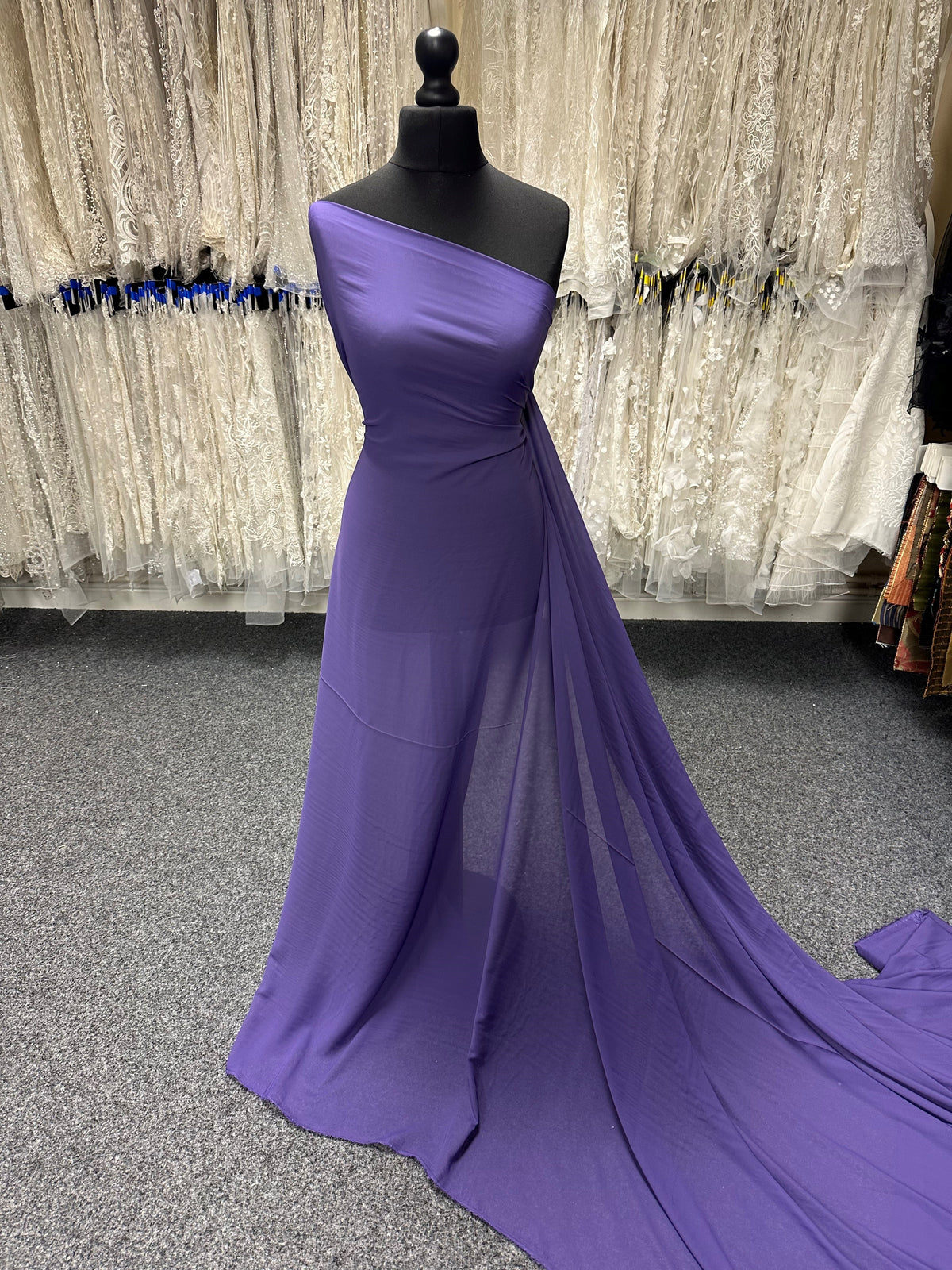 Violet Polyester Chiffon - Benevolence