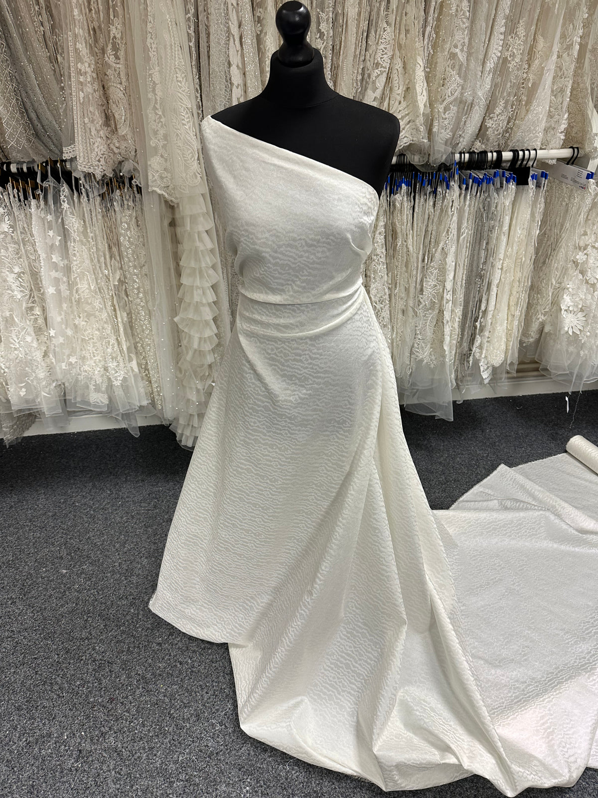 Ivory Moiré Brocade - Shangri La