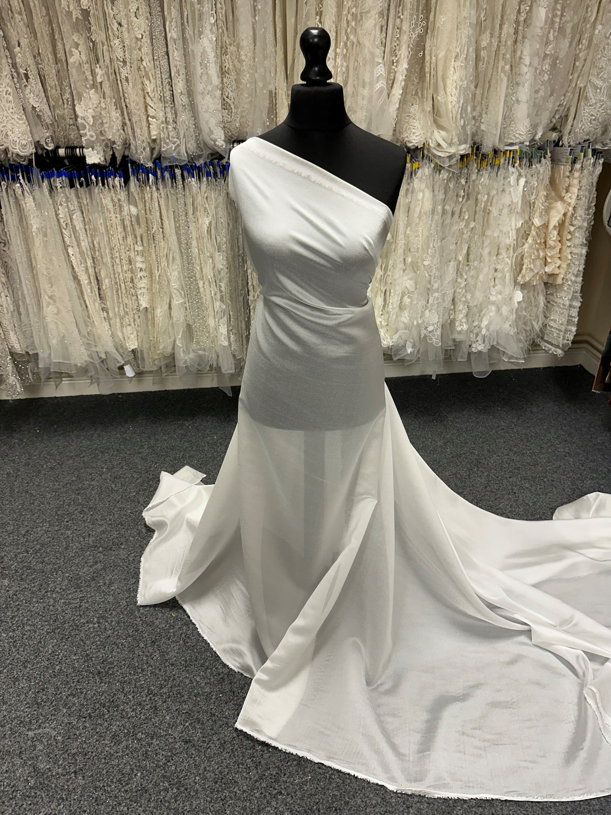 Ivory Polyester Organdy - Jocularity