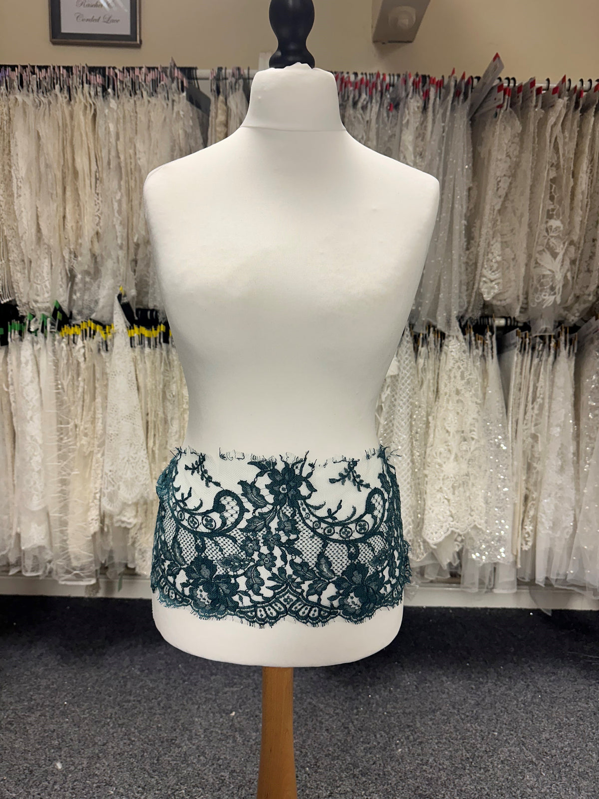 Emerald Green Lace Trim - Kate