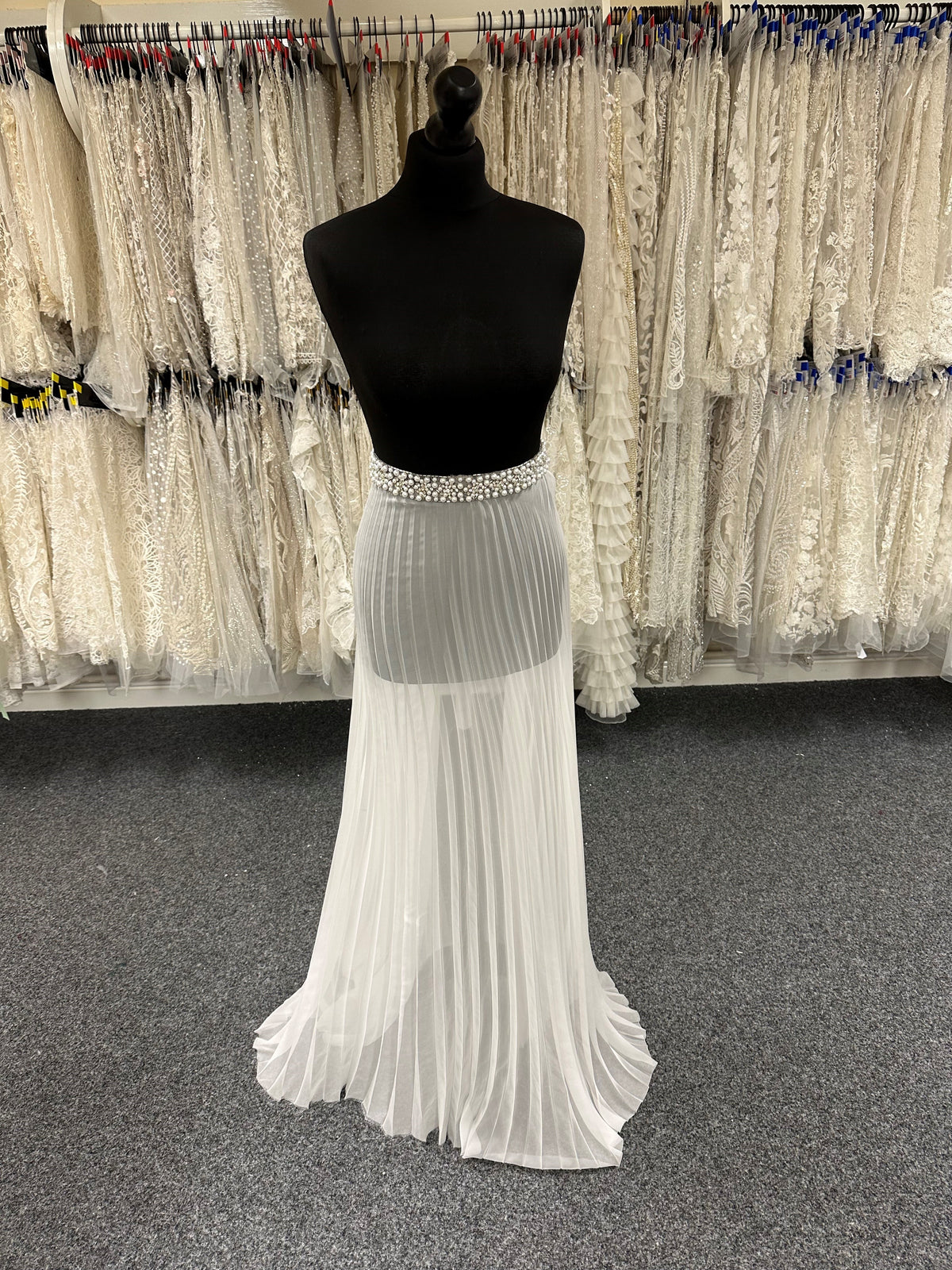 Ivory Pleated Panels - Soleil