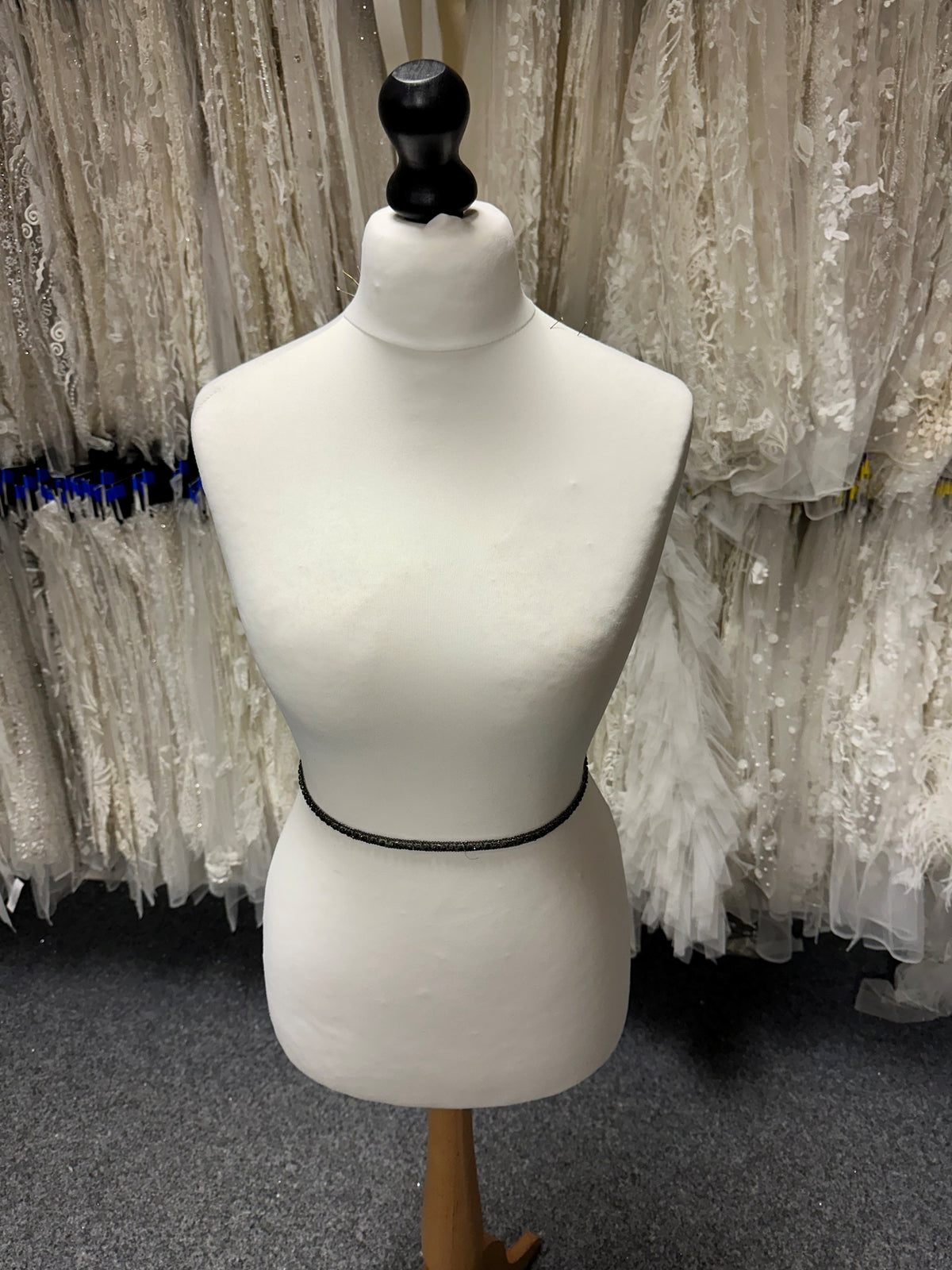 Black Beaded Trim - EH1015