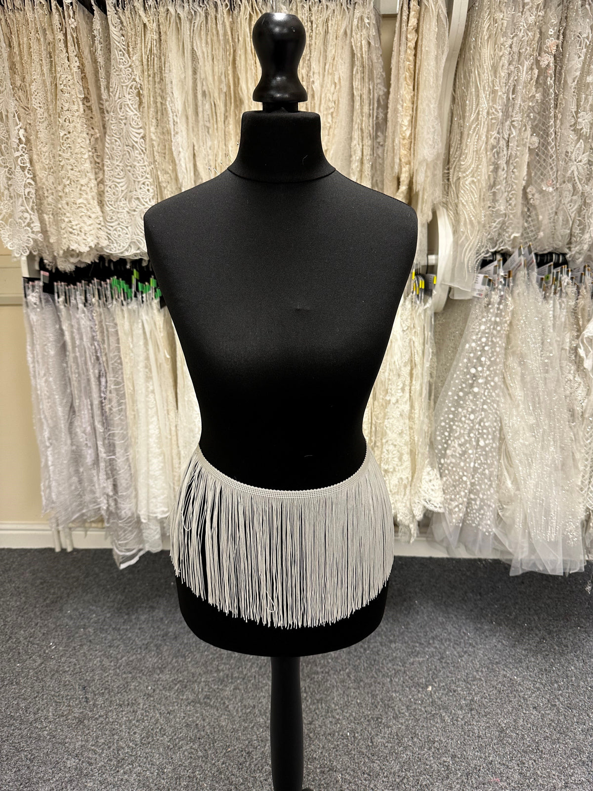 Ivory Fringe Trim - Flounce
