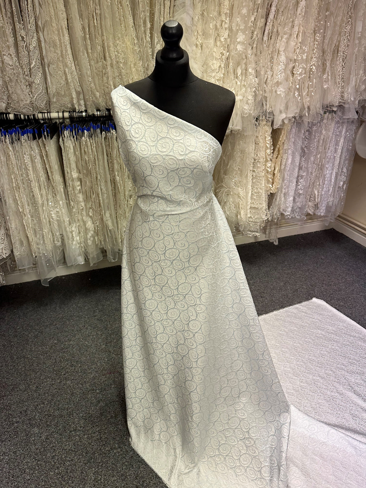 Celeste Jacquard Fabric - Cagliari