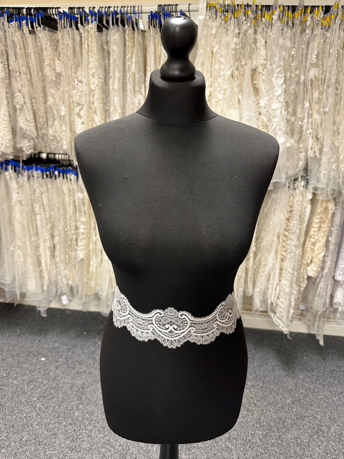 Ivory Bridal Lace Trim - Raine