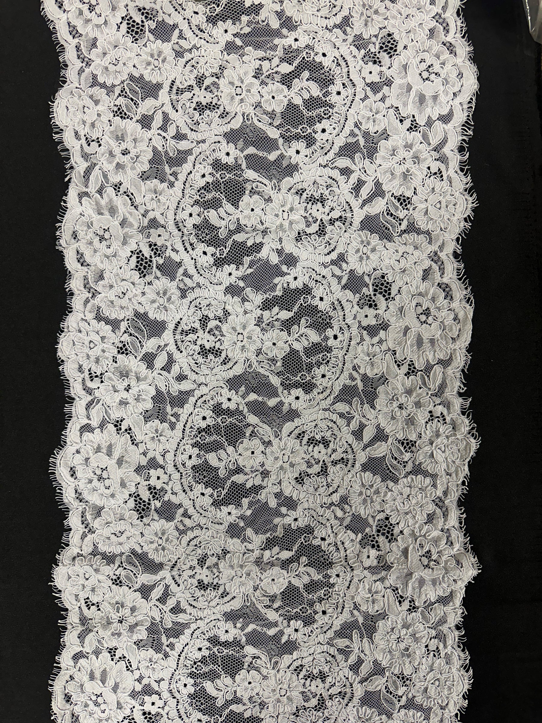 White Corded Lace Trim - Eloise