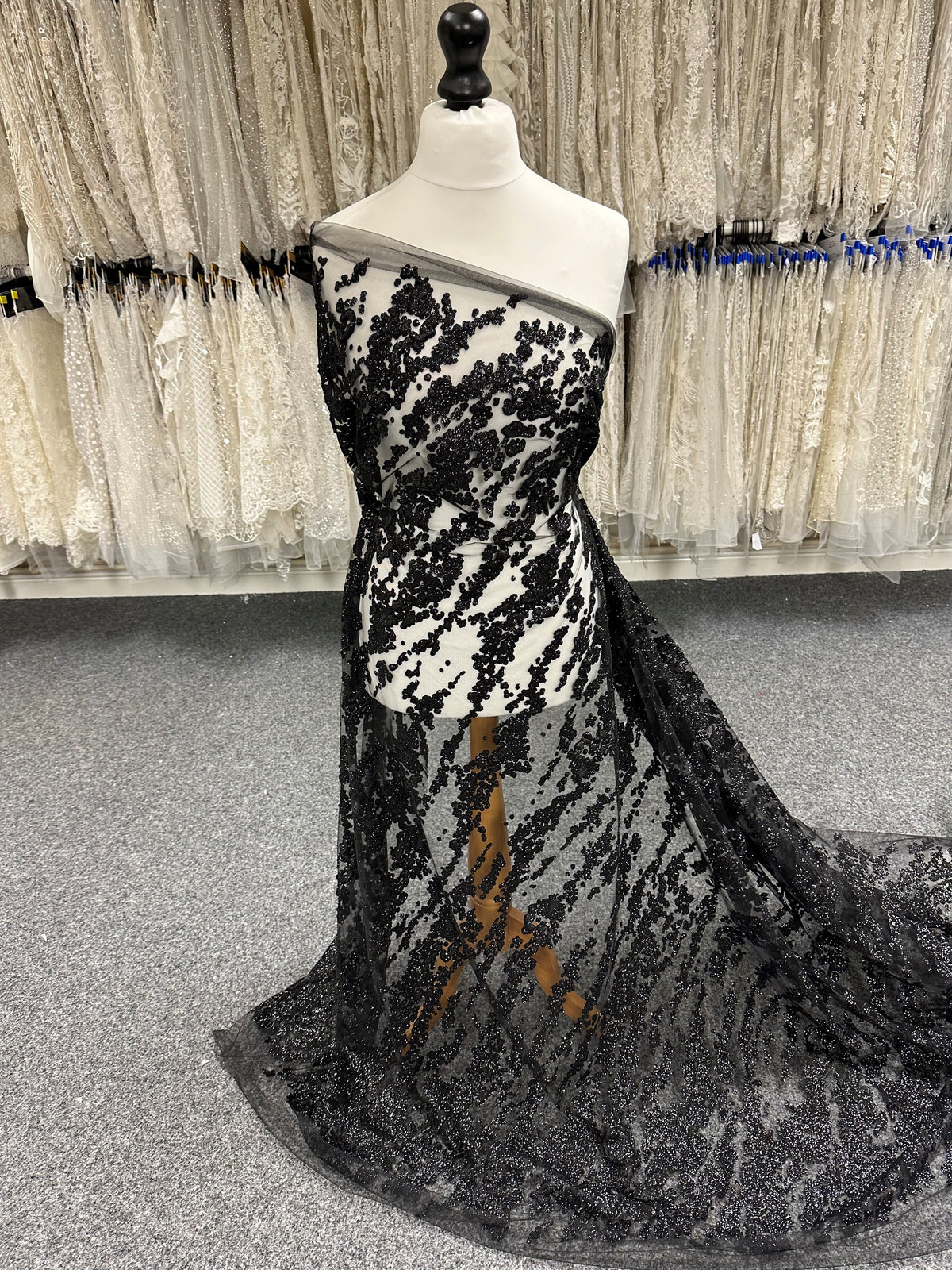 Black Glitter Tulle - Adair