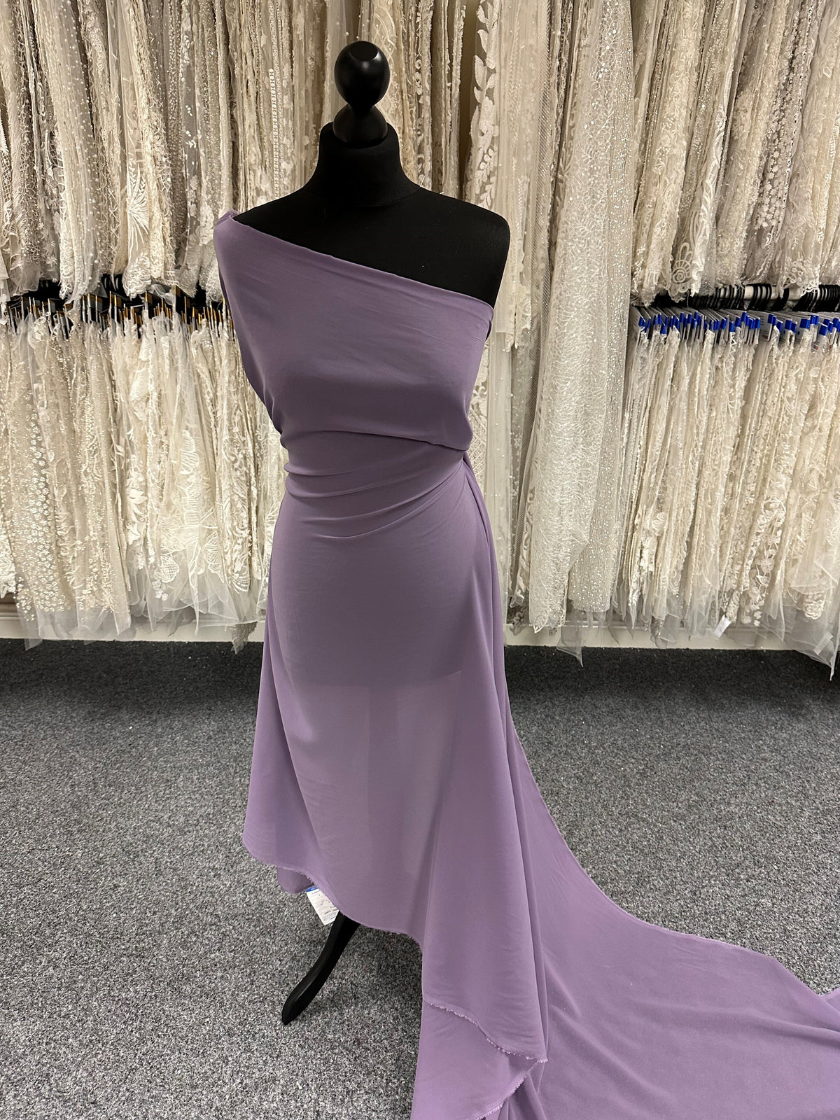 Purple Polyester Chiffon Fabric - Serendipity