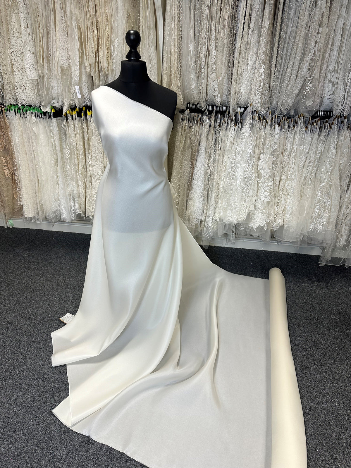 Ivory Silk Gazar - Calmness