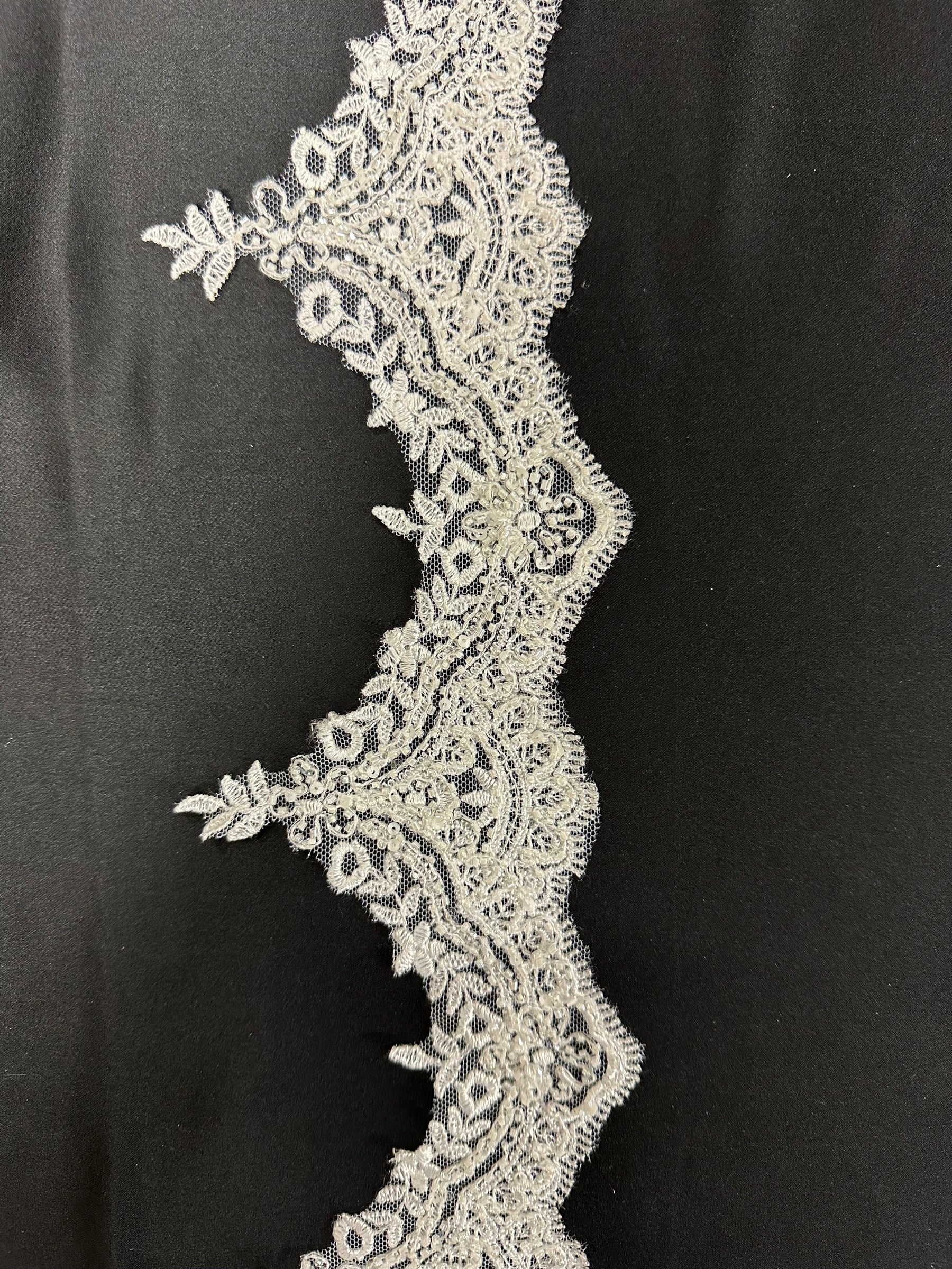 Ivory Beaded Lace Trim - Hada (CF Hannah)