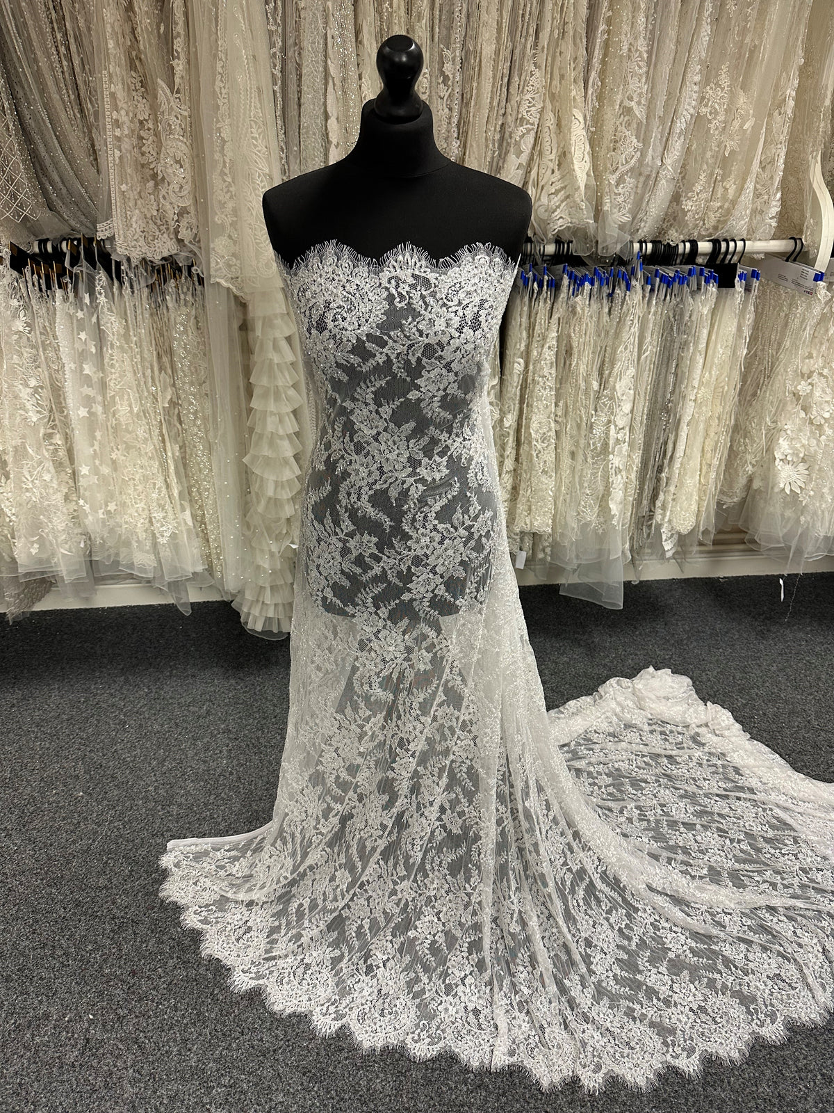 Ivory Beaded Lace - Manny