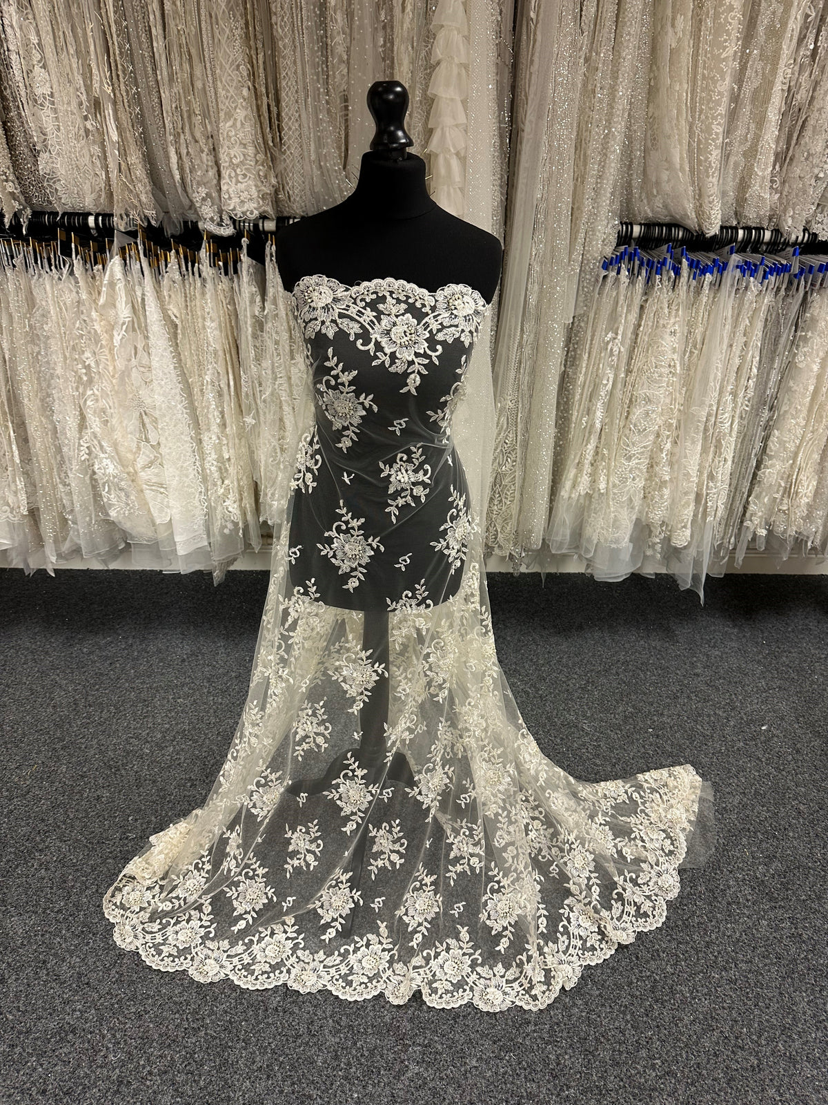 Ivory Beaded Lace - Languid