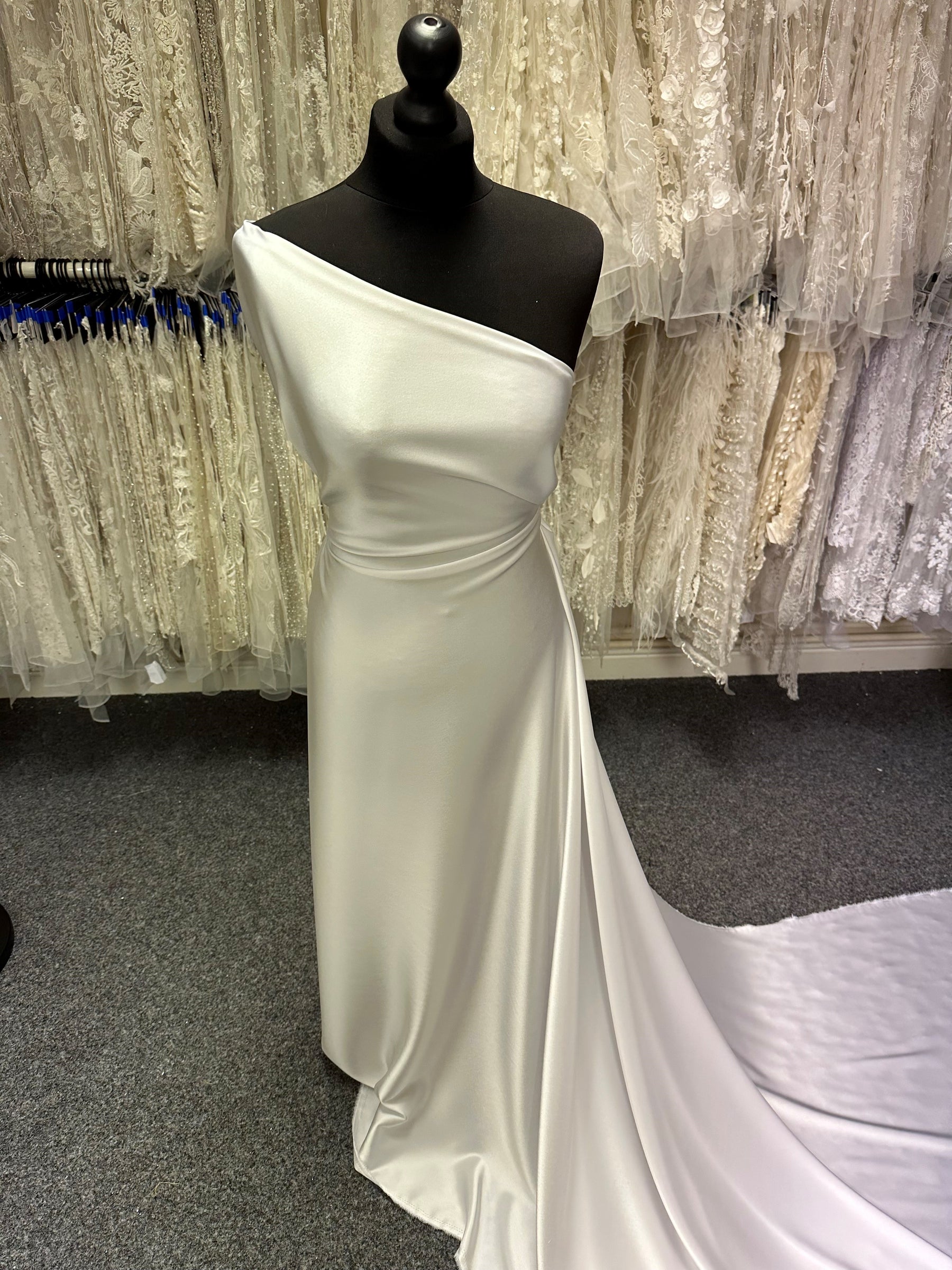White Tri-Acetate Satin - Truth