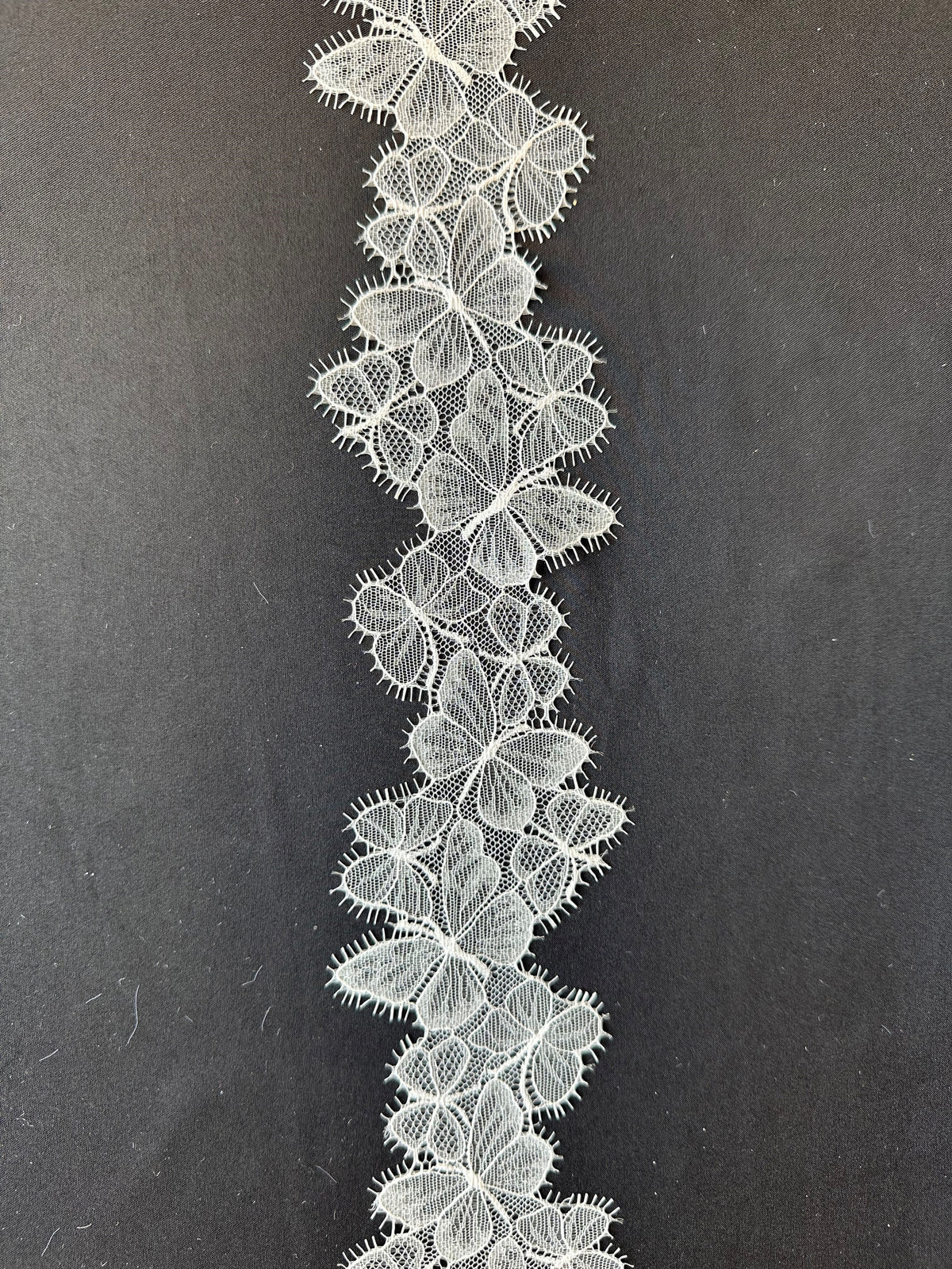 Ivory Butterfly Lace Trim - Mariner