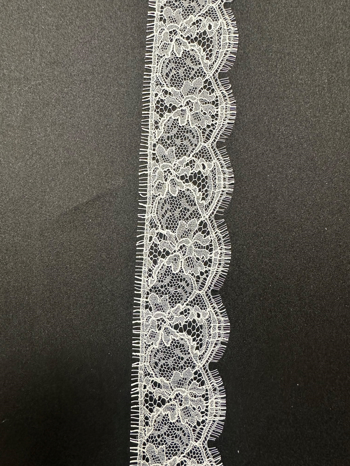 White Chantilly Lace Trim - Charlotte