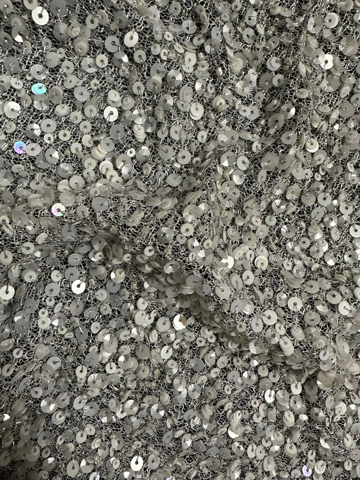 Ivory Sequin mesh - Jaipur