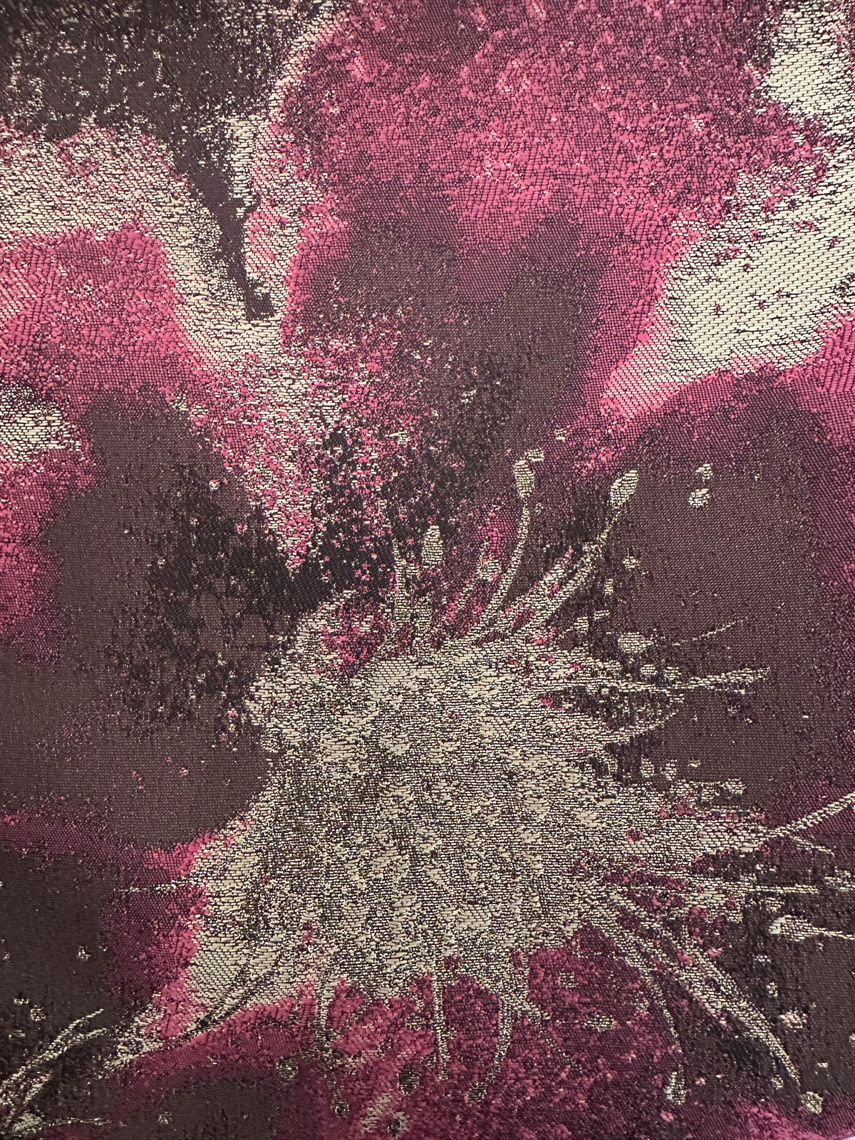 Purple & Gold Lurex Jacquard - Catherine (CF)