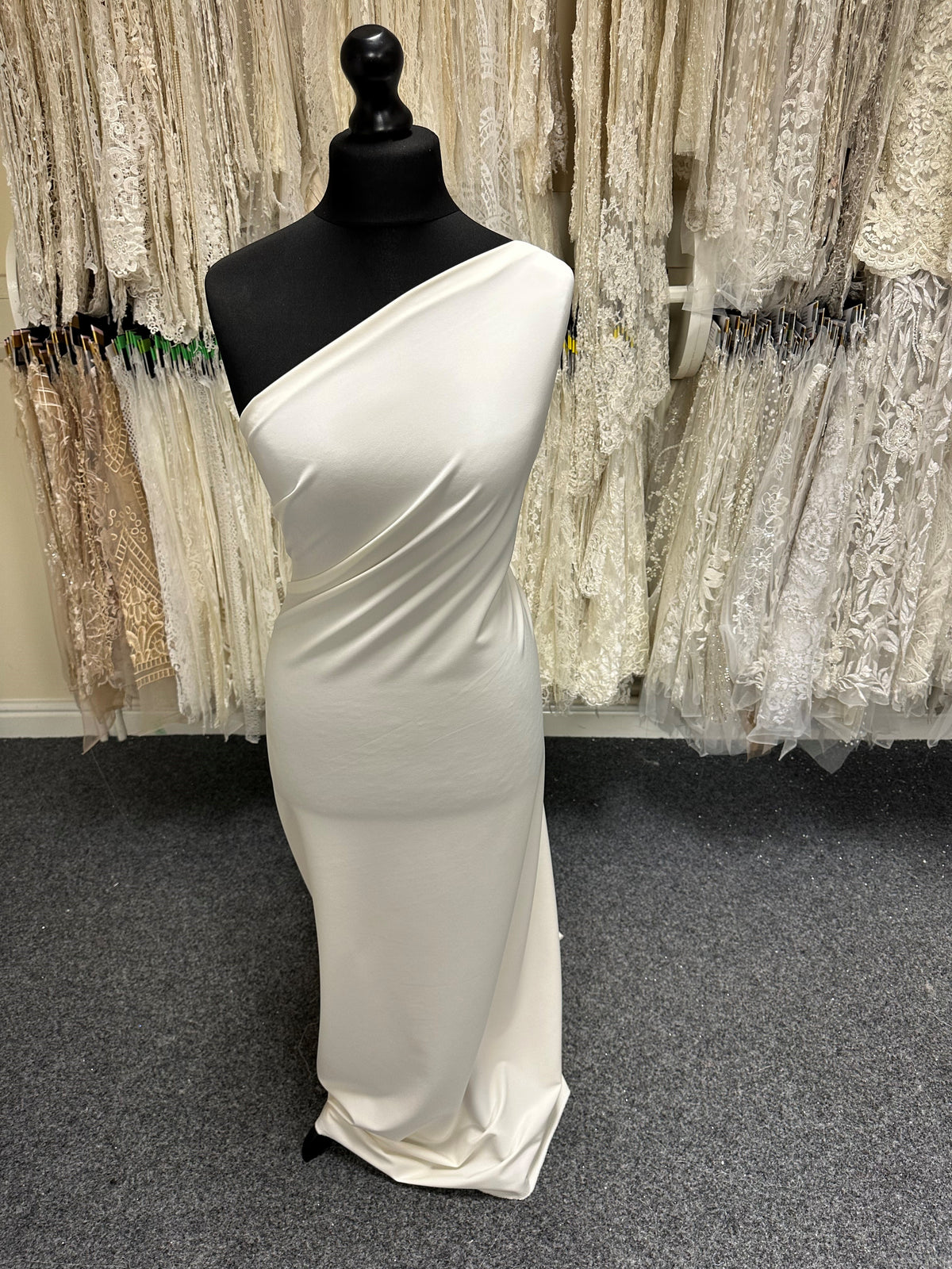 Ivory Polyester Stretch Crepe - Compassion