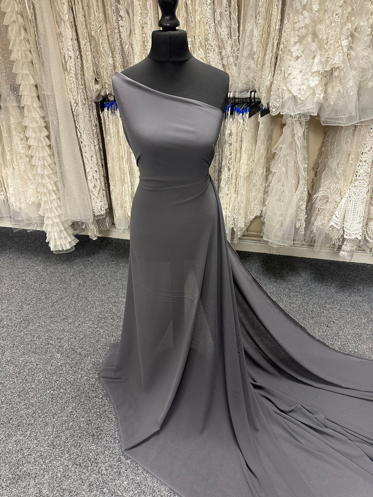 Grey Polyester Chiffon - Benevolence