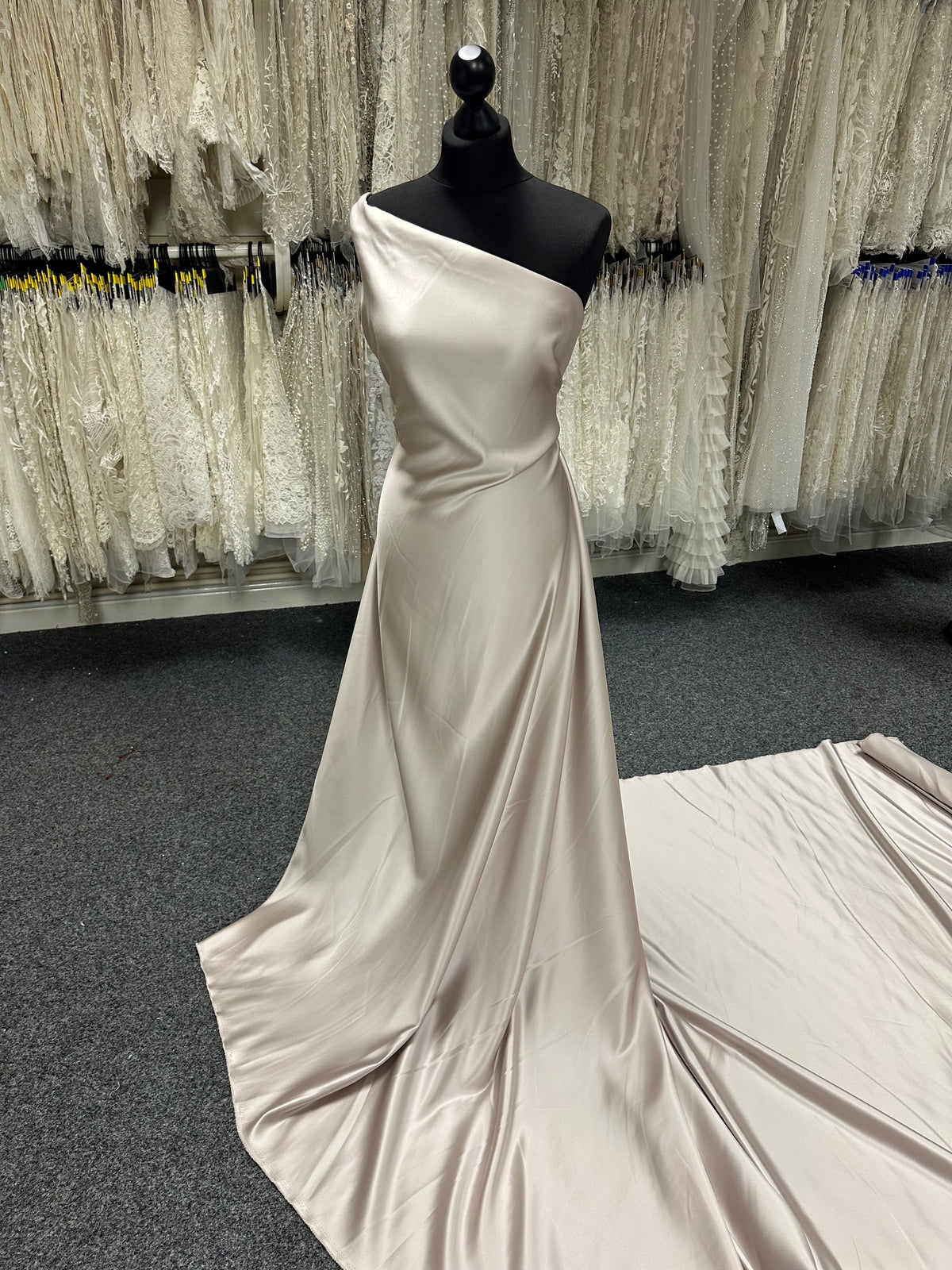 Cappuccino Polyester Duchess Satin - Supreme