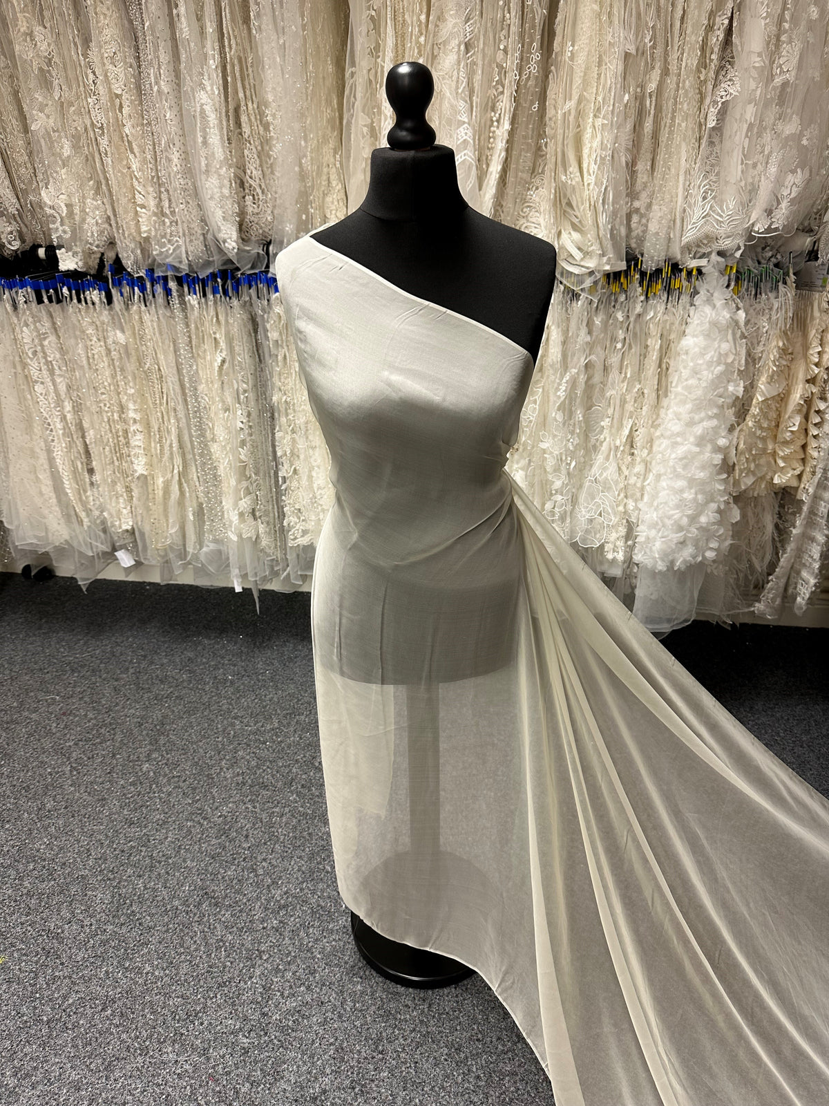 Cream Silk Chiffon - Tempest