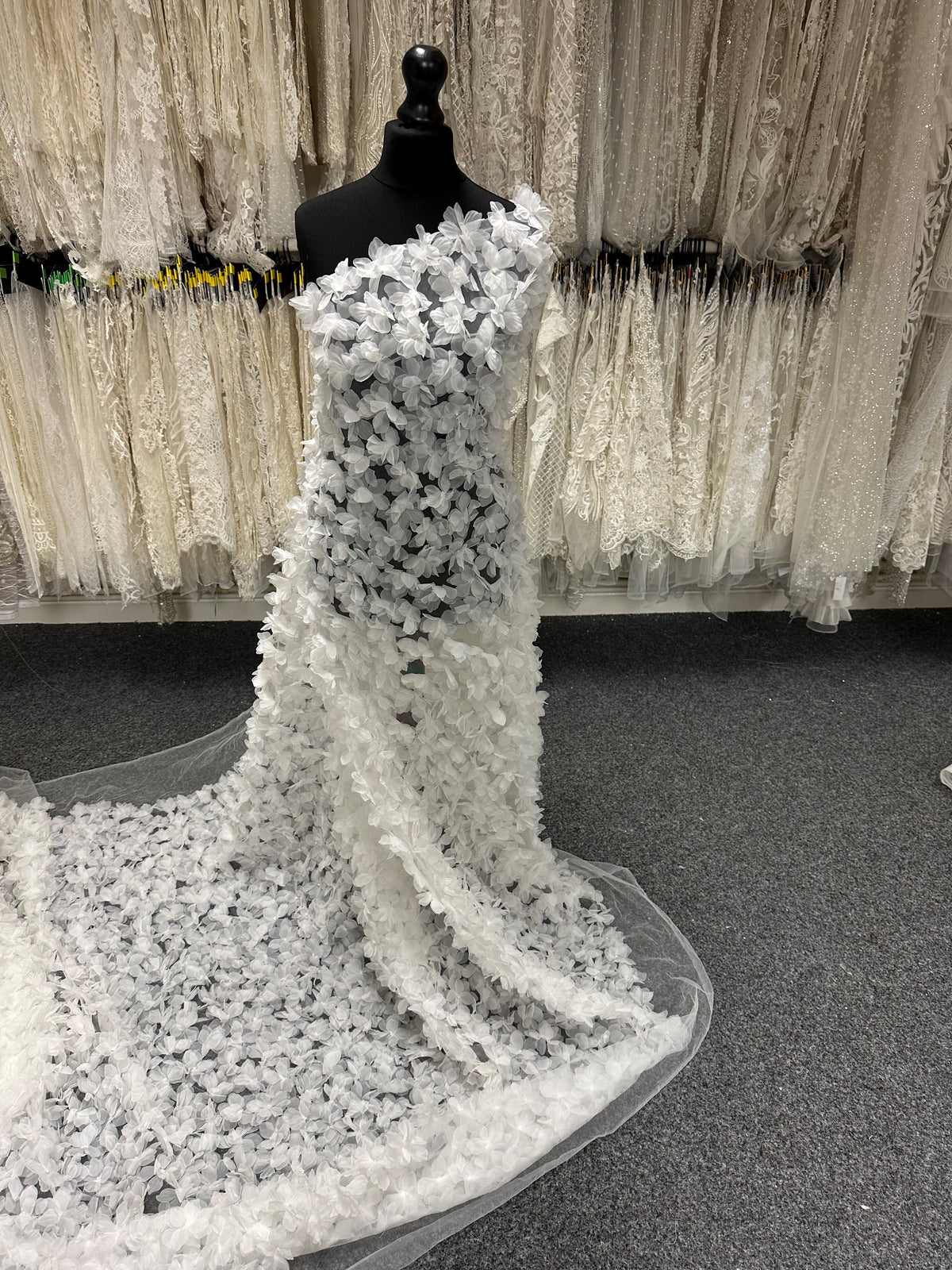 Ivory 3D Flower Lace - Sheeba