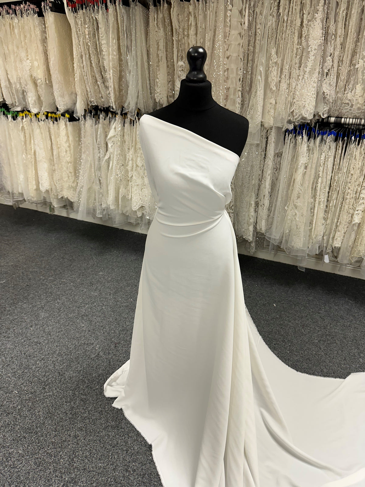 Ivory Acetate Viscose Luxury Crepe - Satire