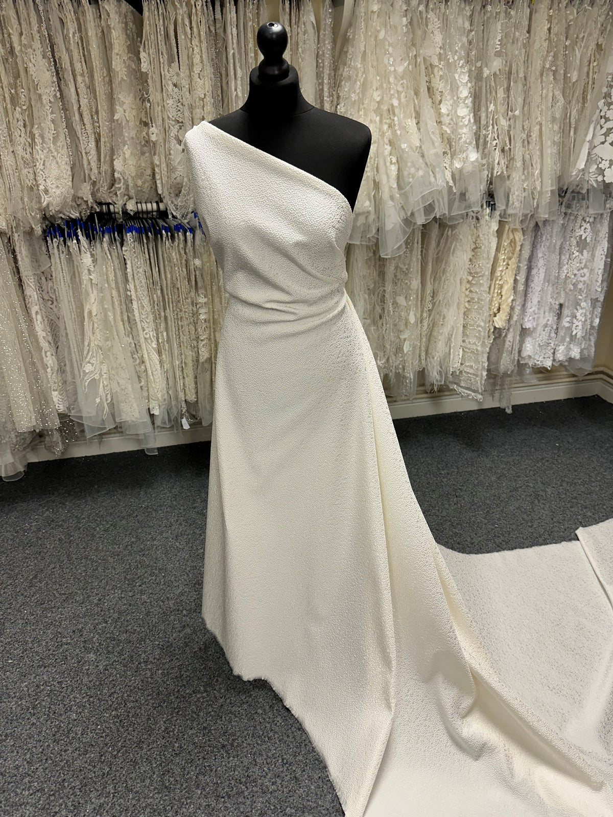 Ivory Jacquard Spot Fabric – Joviality