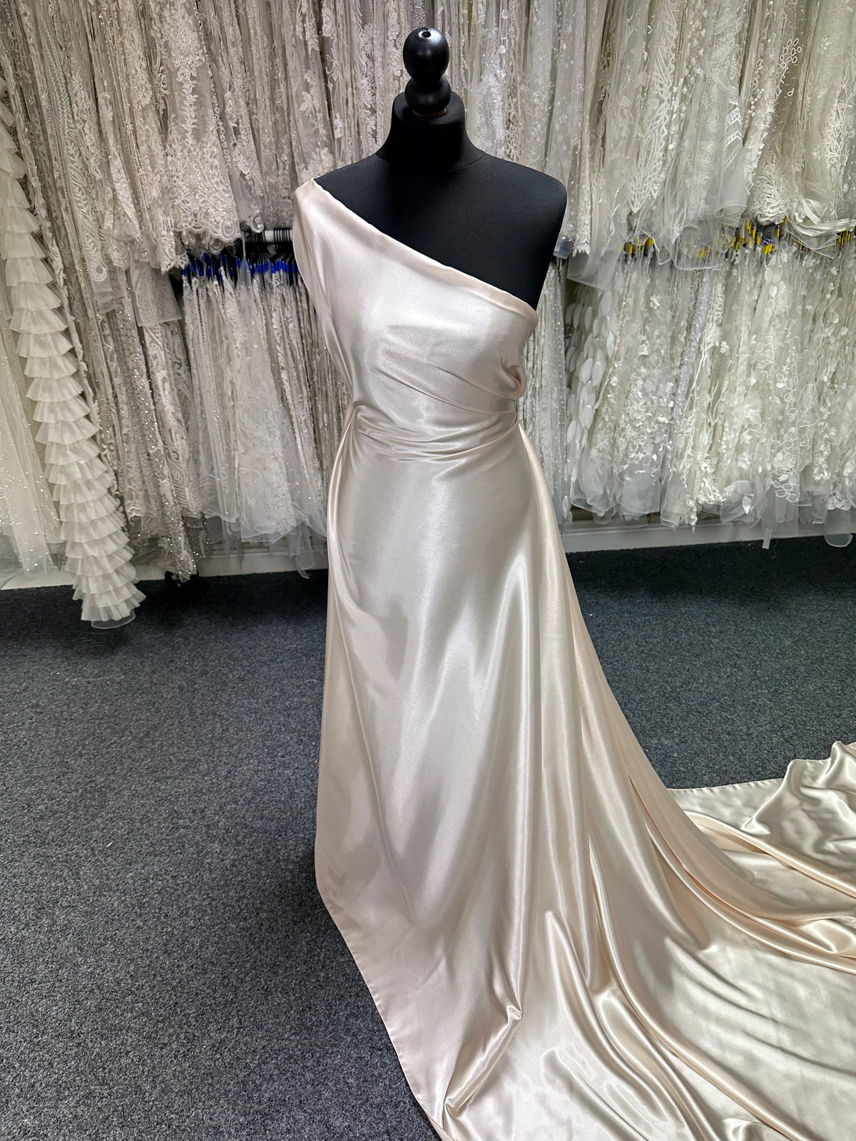 Champagne Polyester Satin - Sacred