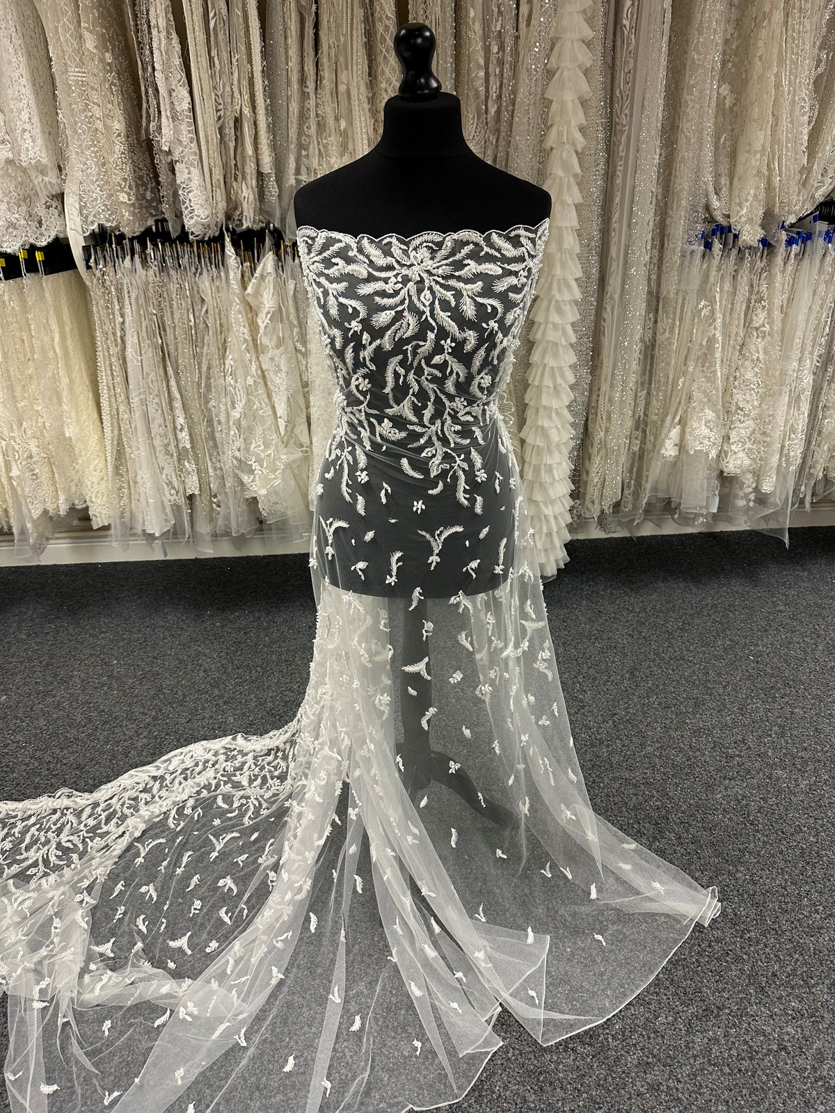 Ivory Beaded Lace - Pillow