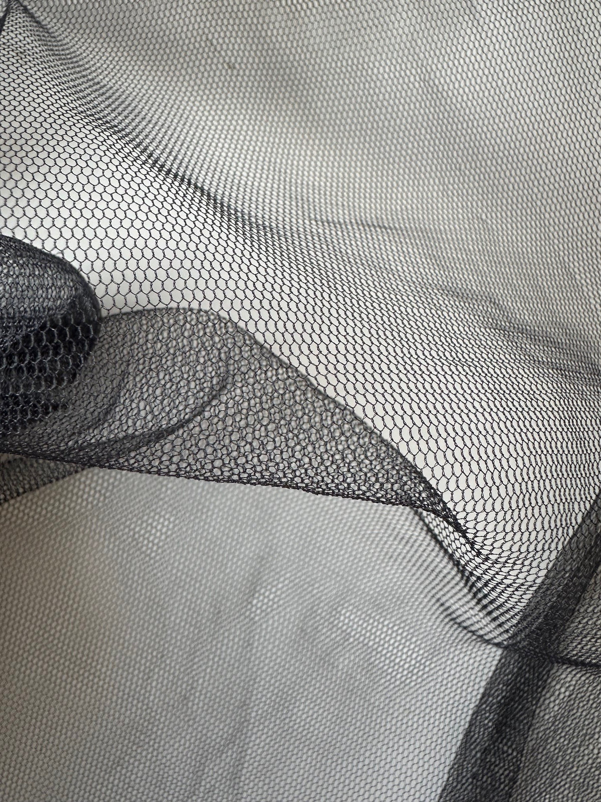 Black Plain Tulle - Vortex