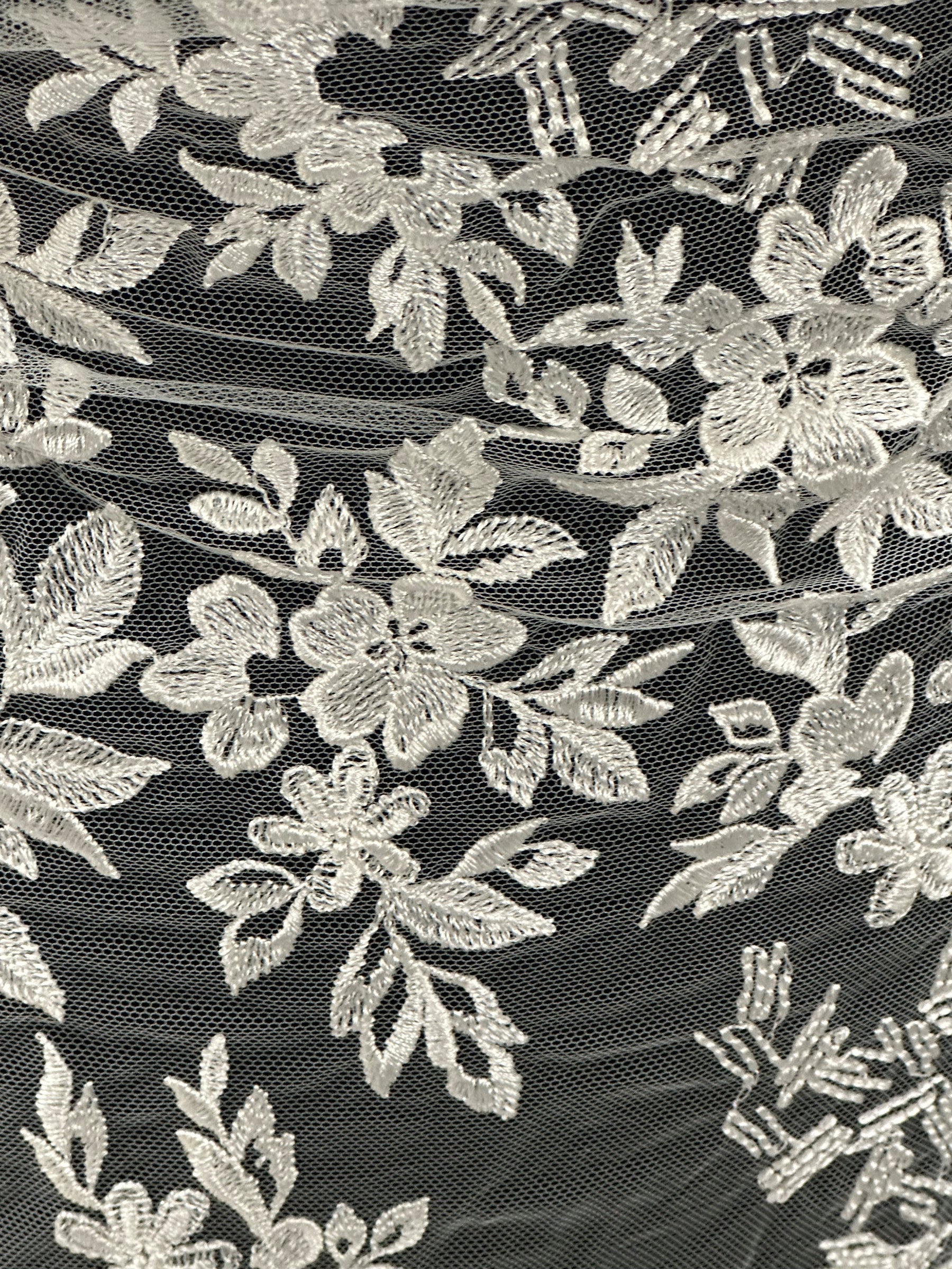 Ivory Embroidery Lace - Nuria