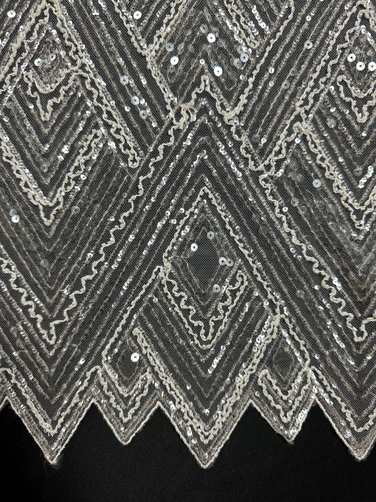 Ivory Sequined Tulle - Angola